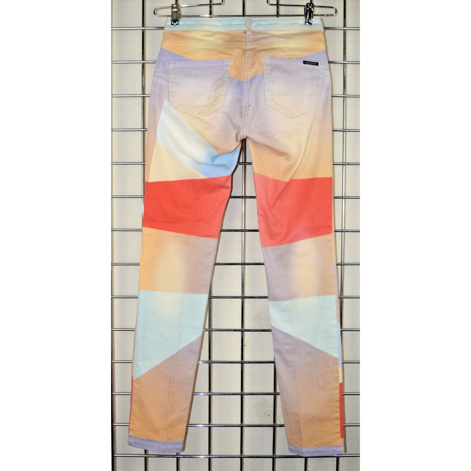 Vintage Maison Scotch Pants 28 x 29 S/M 90s Purple Orange Geo Shapes CottonBlend