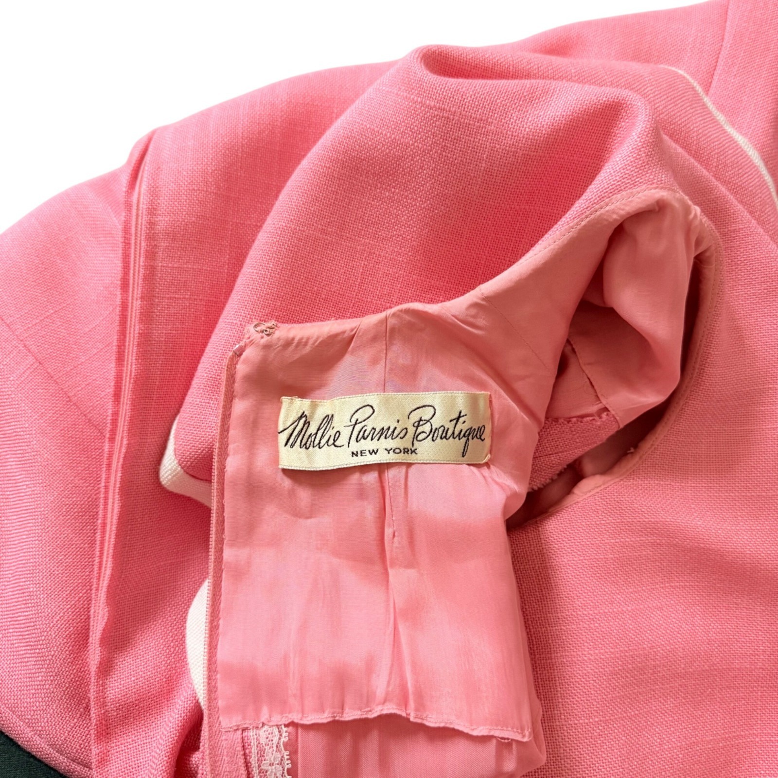 Mollie Parnis Women’s Shift Dress Small Vintage 60s Mod Retro Barbiecore Pink
