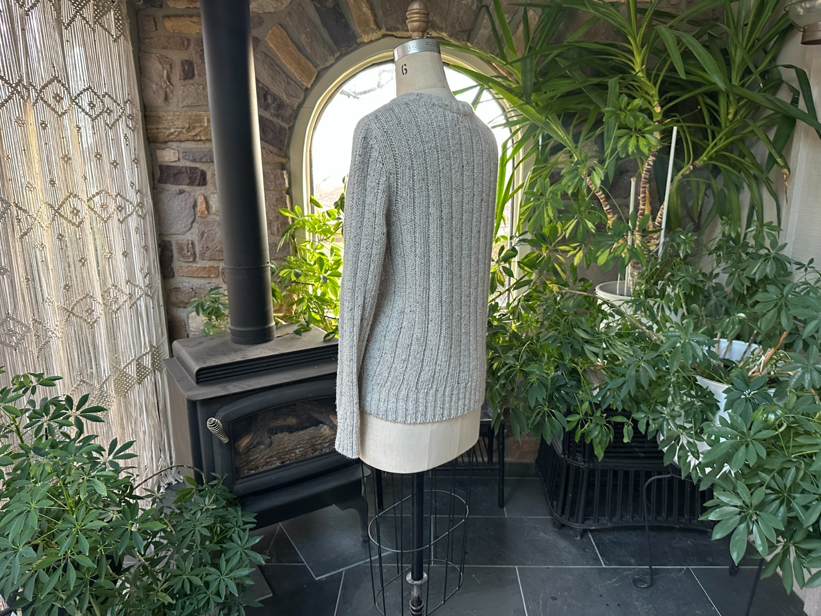 Vintage Geige Long Button Front Silk and Angora Cardigan Robert Scott Ltd