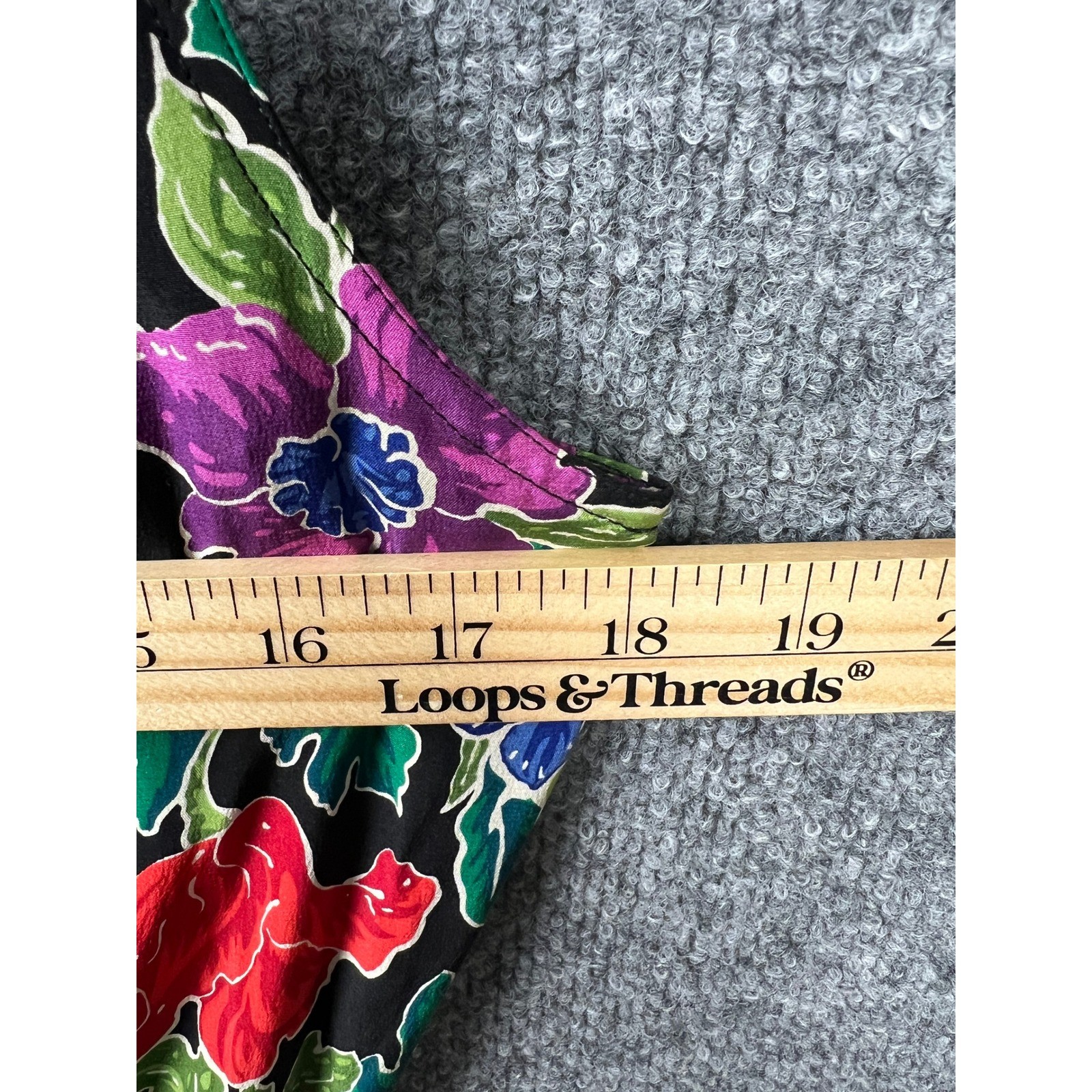 Vintage Floral Silk Maxi Dress Maggy London Side Tie Wrap Waist Summer Dress L