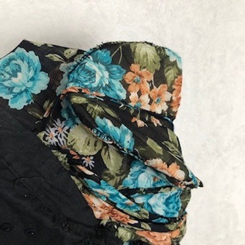 VTG Speed Limit MPH Floral Beaded Sequin Vest Overlay Shirt Women’s M Western