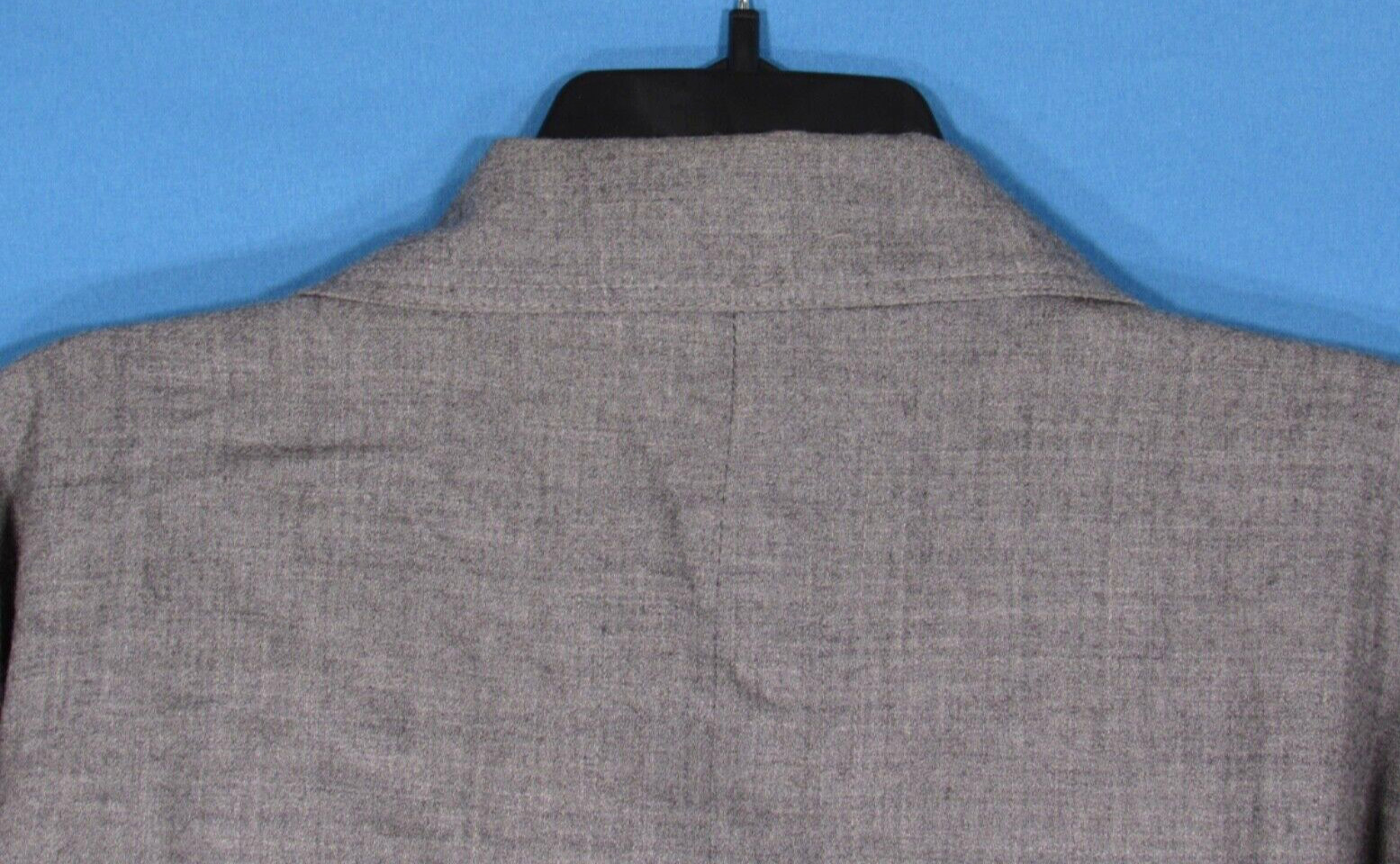 VTG LILLI ANN Heather Gray WOOL JACKET Banded Hem DRESSY BOMBER STYLE XL/1X/18