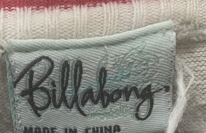 Vintage Cricket Sweater BILLABONG V Neck Long Sleeve Preppy Tennis White Polo L