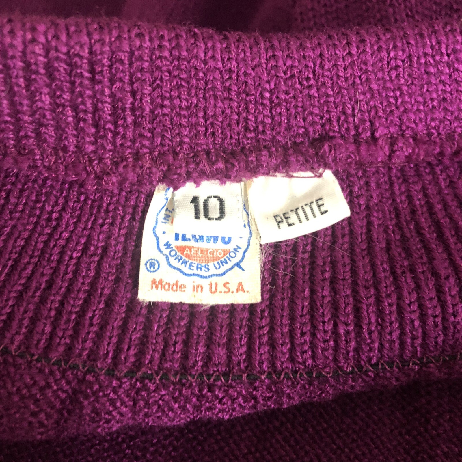 1980s Vivanti Petites Knit Skirt Top Set Sz 10P Fits S M ILGWU Union Made USA