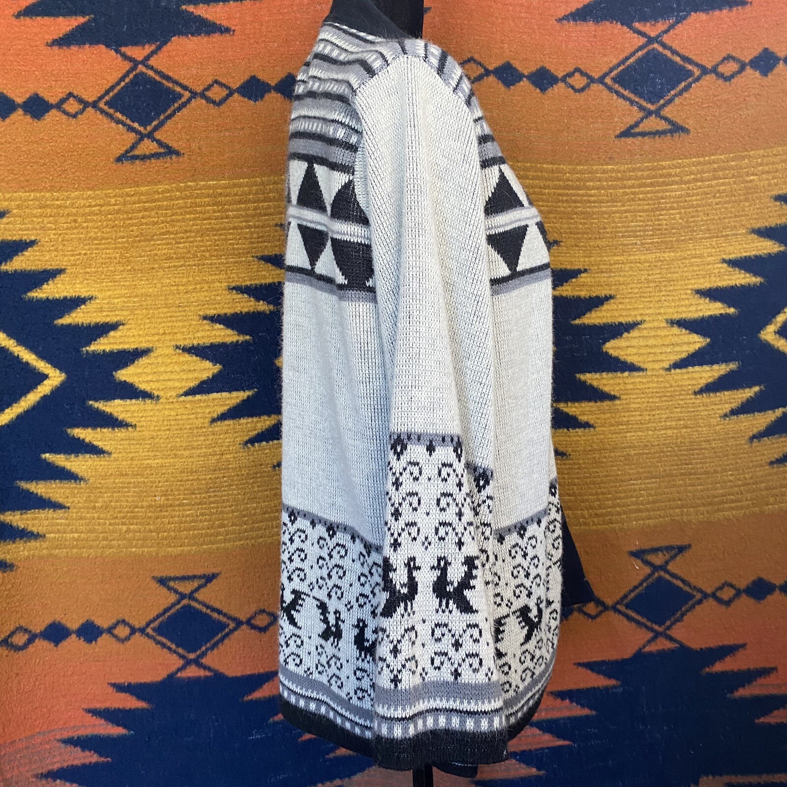 Vintage Billie Jo Winter Open Cardigan Sweater. S/M. USA. Early 80’s. Kimono.