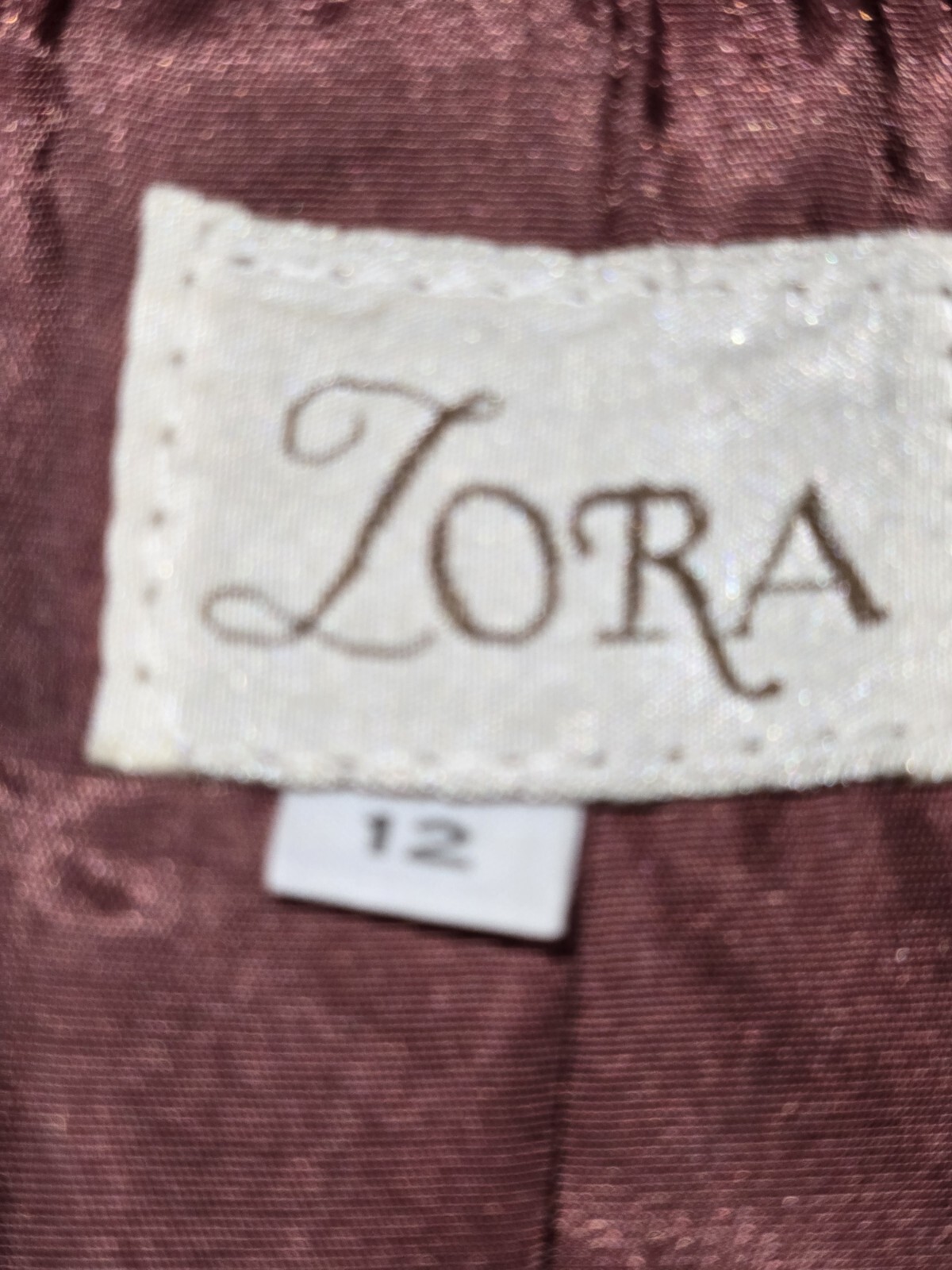 Vintage Lora Two Tone Brown Leather Jacket Size 12