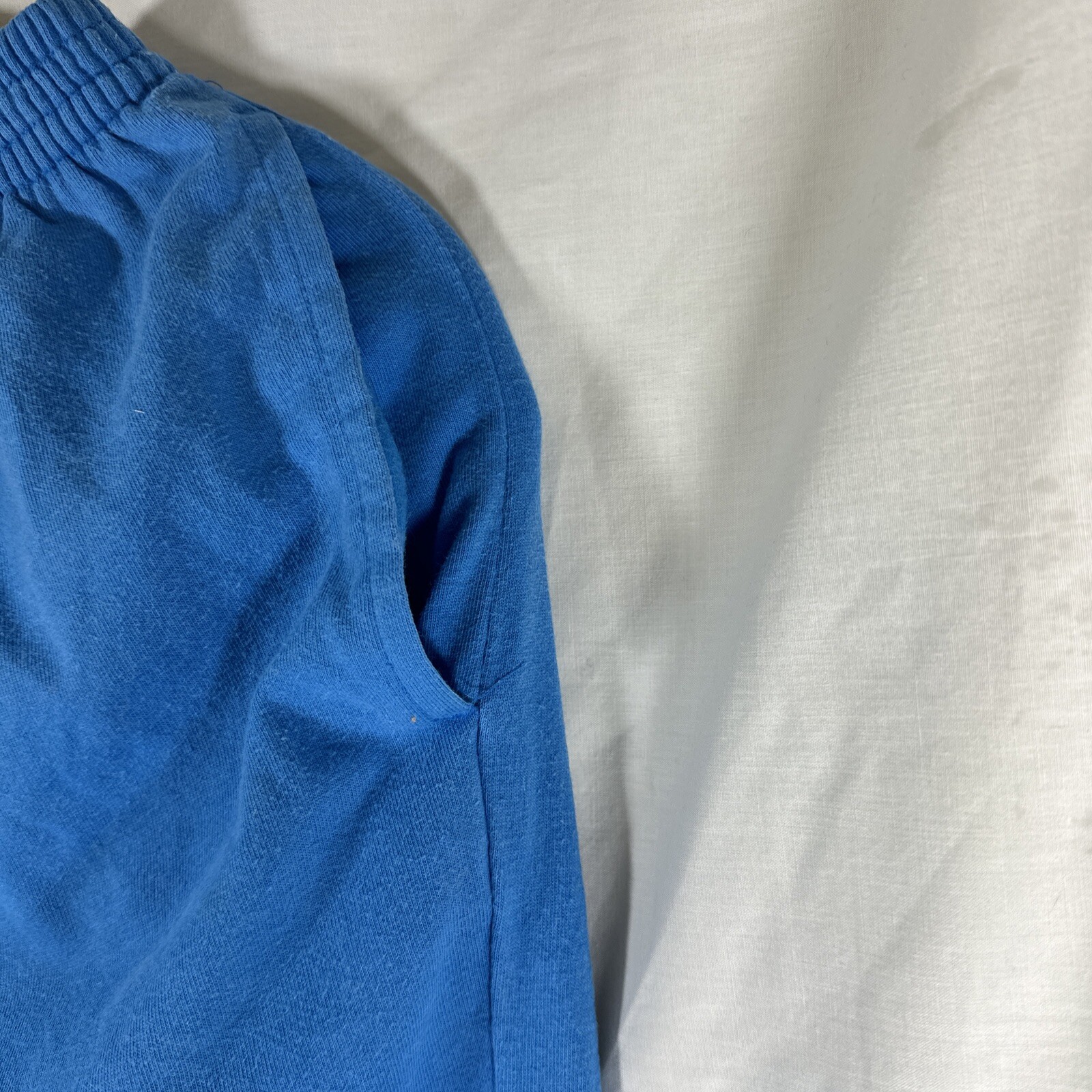 Vintage Light Blue Stretch Waste Capri Pant Two Pockets Blair Size Small