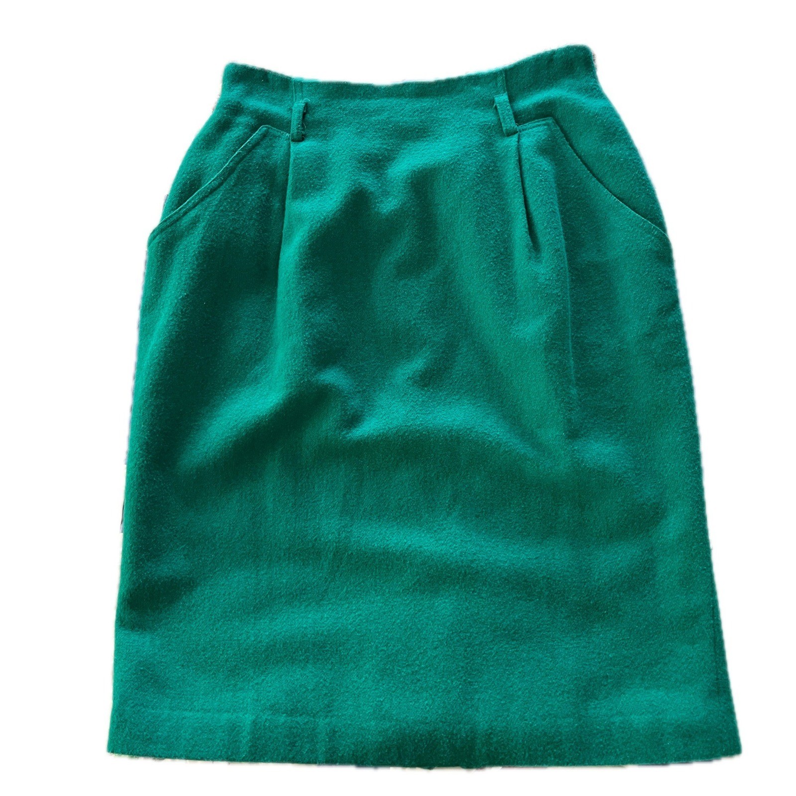 Autograph American Clothing Vintage Wool Blend Pencil Skirt Green Size 11/12