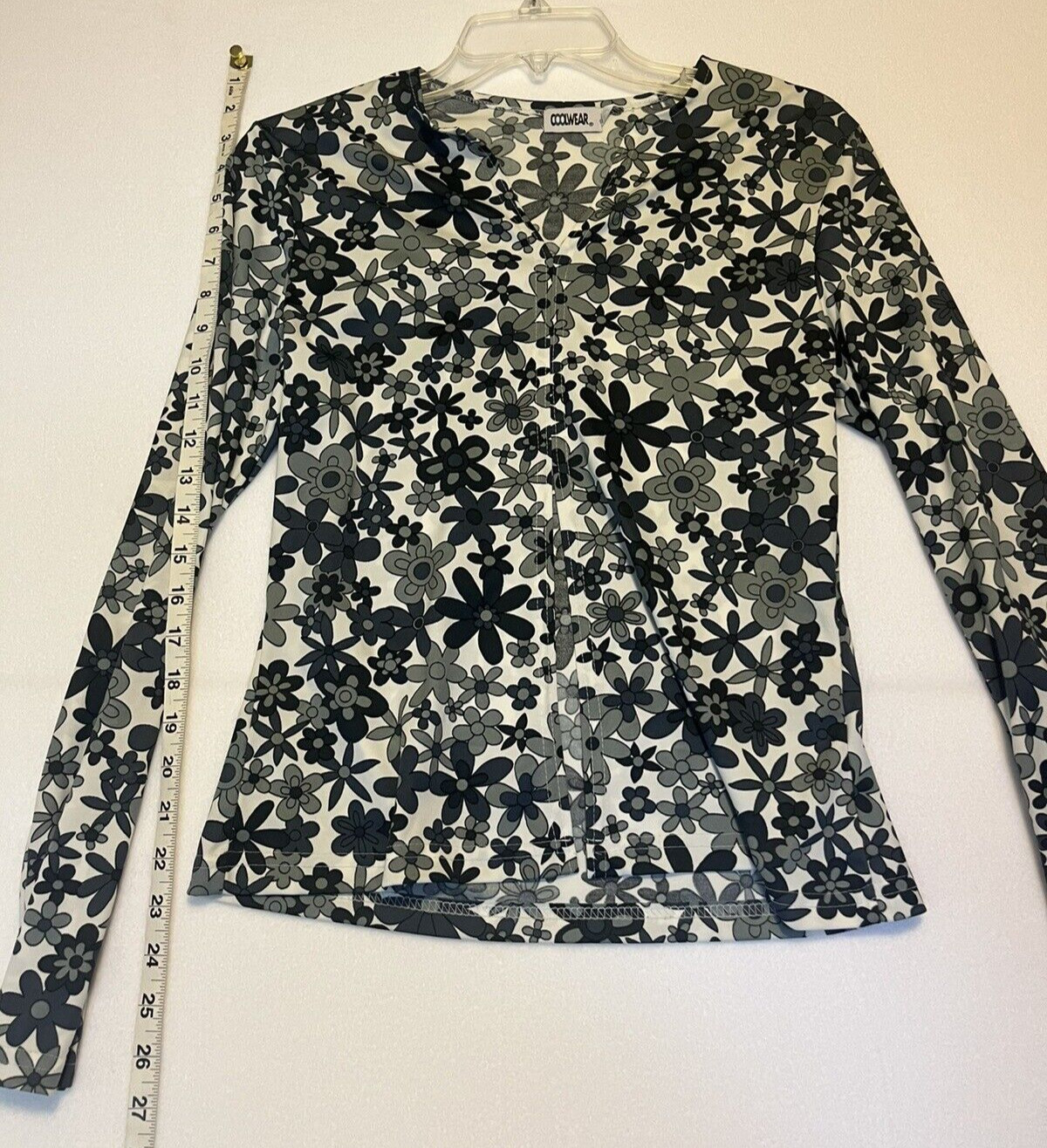 Vintage 1990s Cool Wear Retro Daisy Belly Shirt Hippie 100% Polyester Sz M Y2K