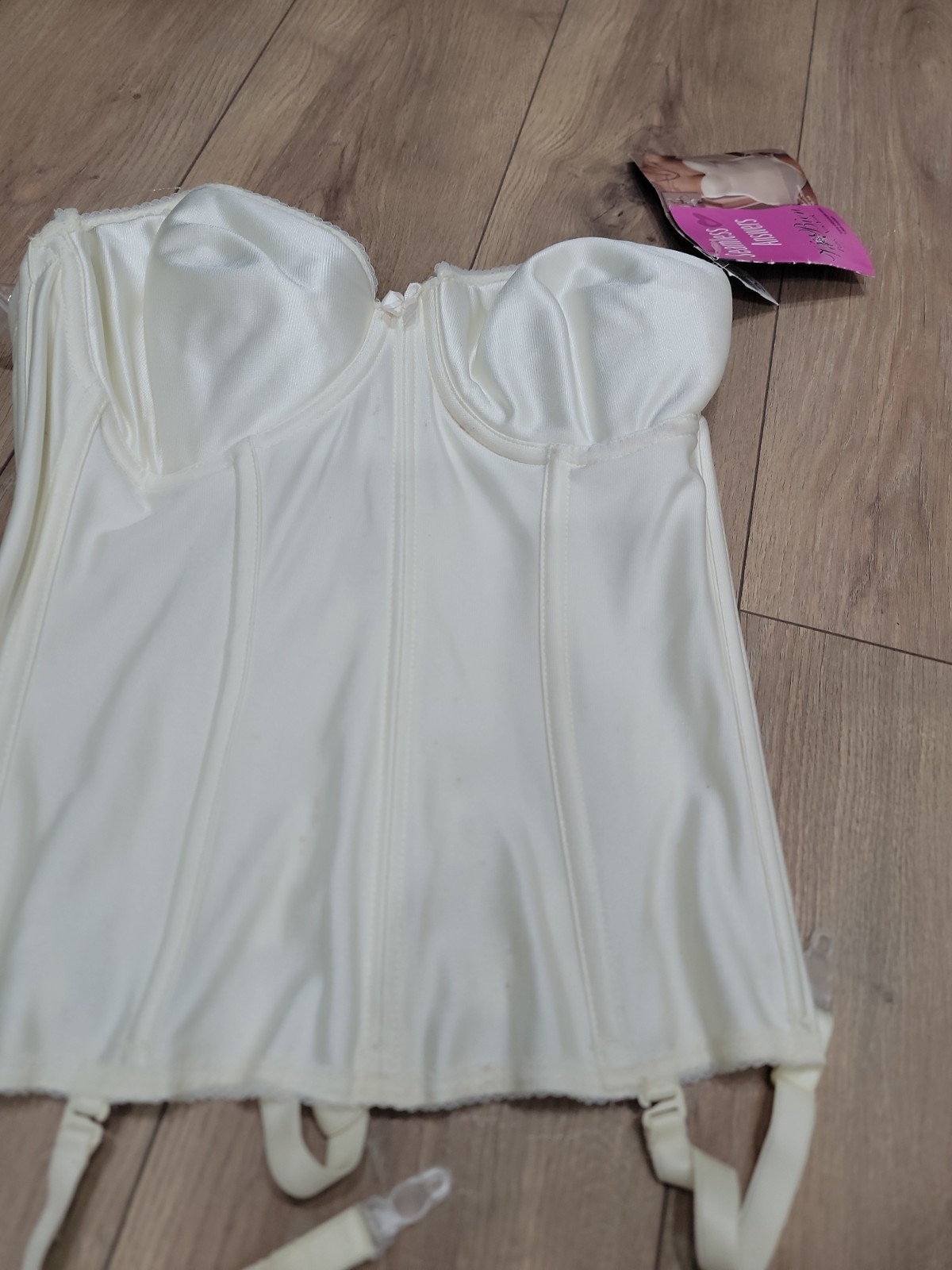 Lot of 10 Vintage Bridal Bustiers Longline Bras White Ivory Mixed Sizes New #2