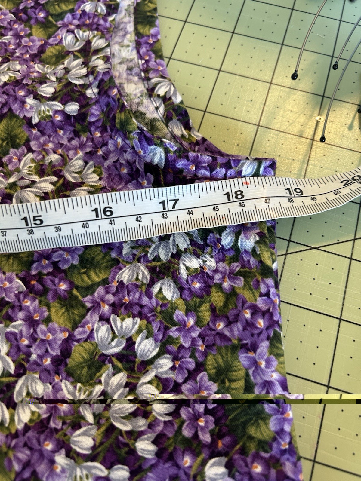 Vintage Embroidery With Purple Floral Top
