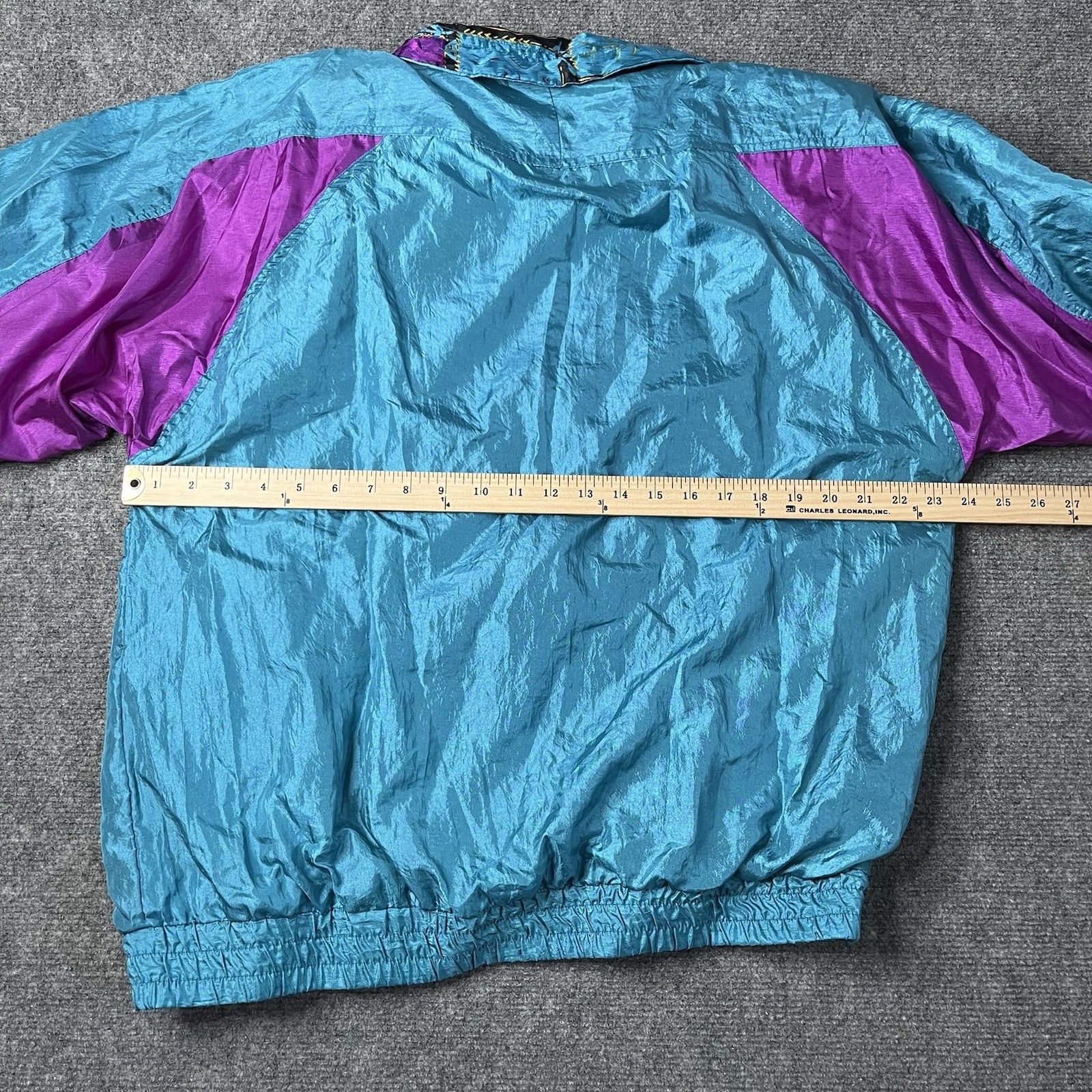 3 Vtg Basic Editions Colorful Windbreakers Jacket Coat Womens L Lot Bundle 1980s