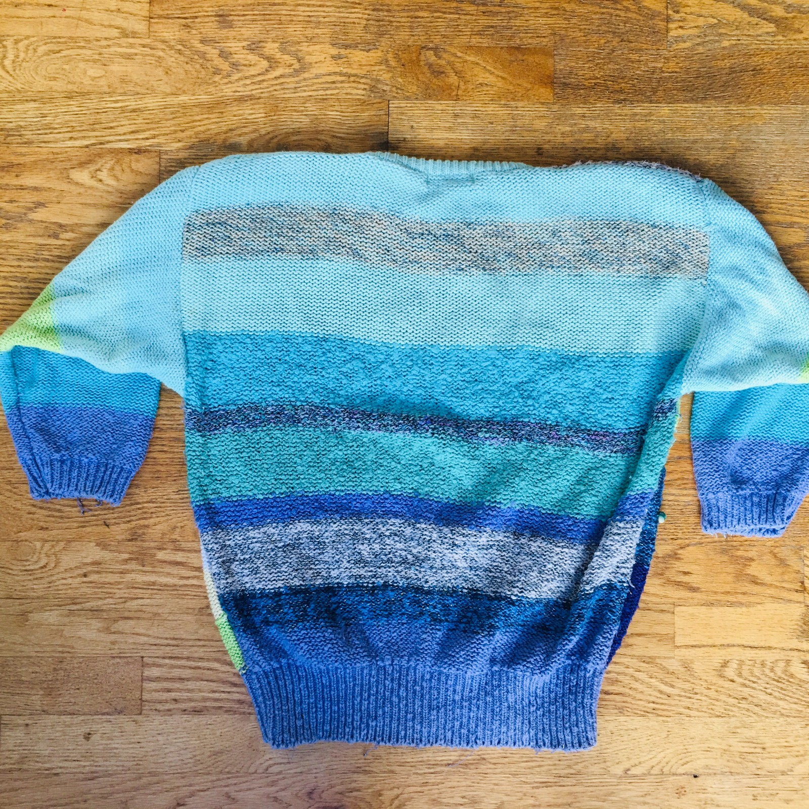 Mariea Kim Vintage Wool Blend Ocean Seashell Sweater Size MEDIUM