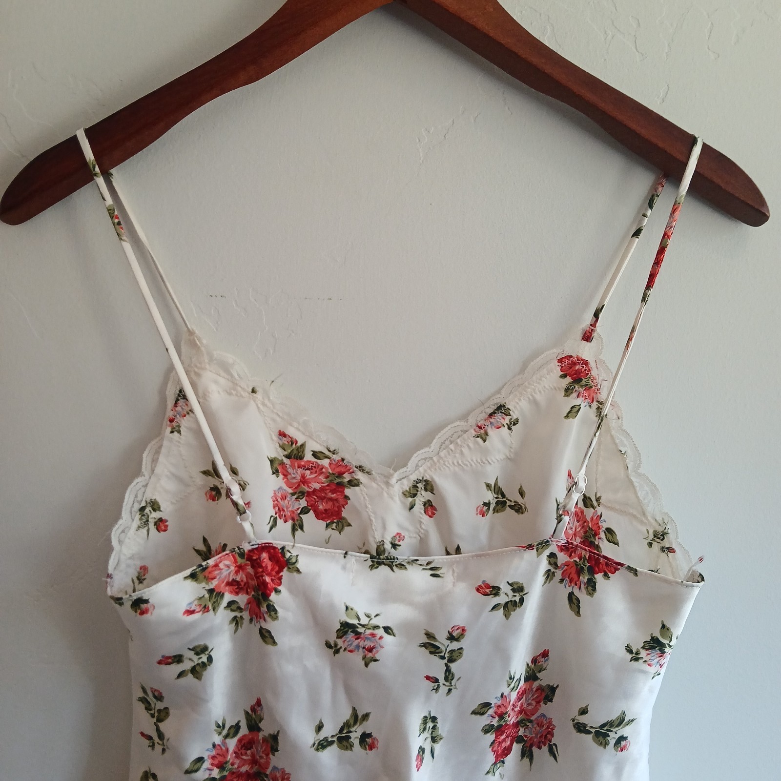 Vintage LCA Intimates Nu Sensations Satin & Lace Camisole Lingerie Size 6M