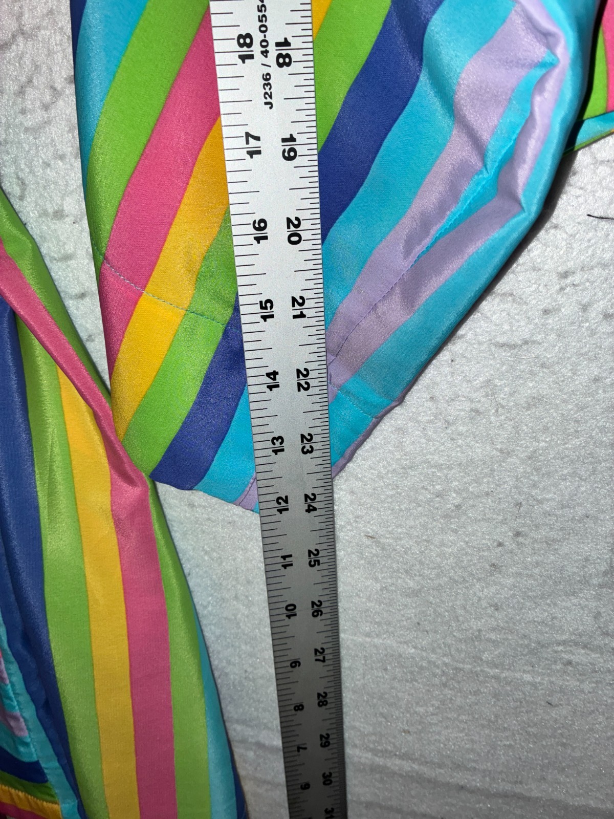 Victoria’s Secret Collections 1996 Vintage Satin Robe Size M Rainbow Rare
