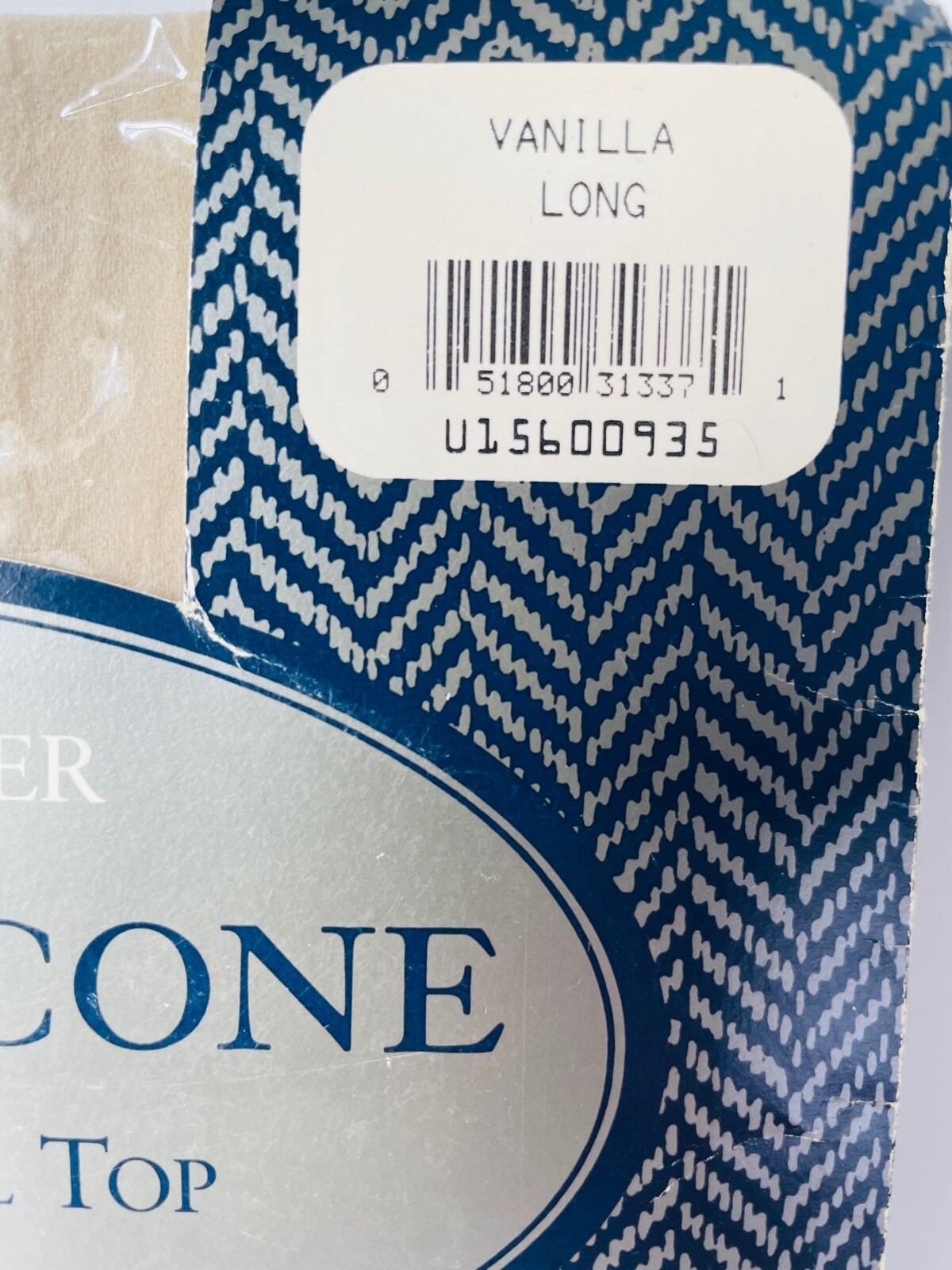 NOS VTG EVAN PICONE BUSINESS SHEER VANILLA LIGHT CONTROL TOP PANTYHOSE*SZ. LONG