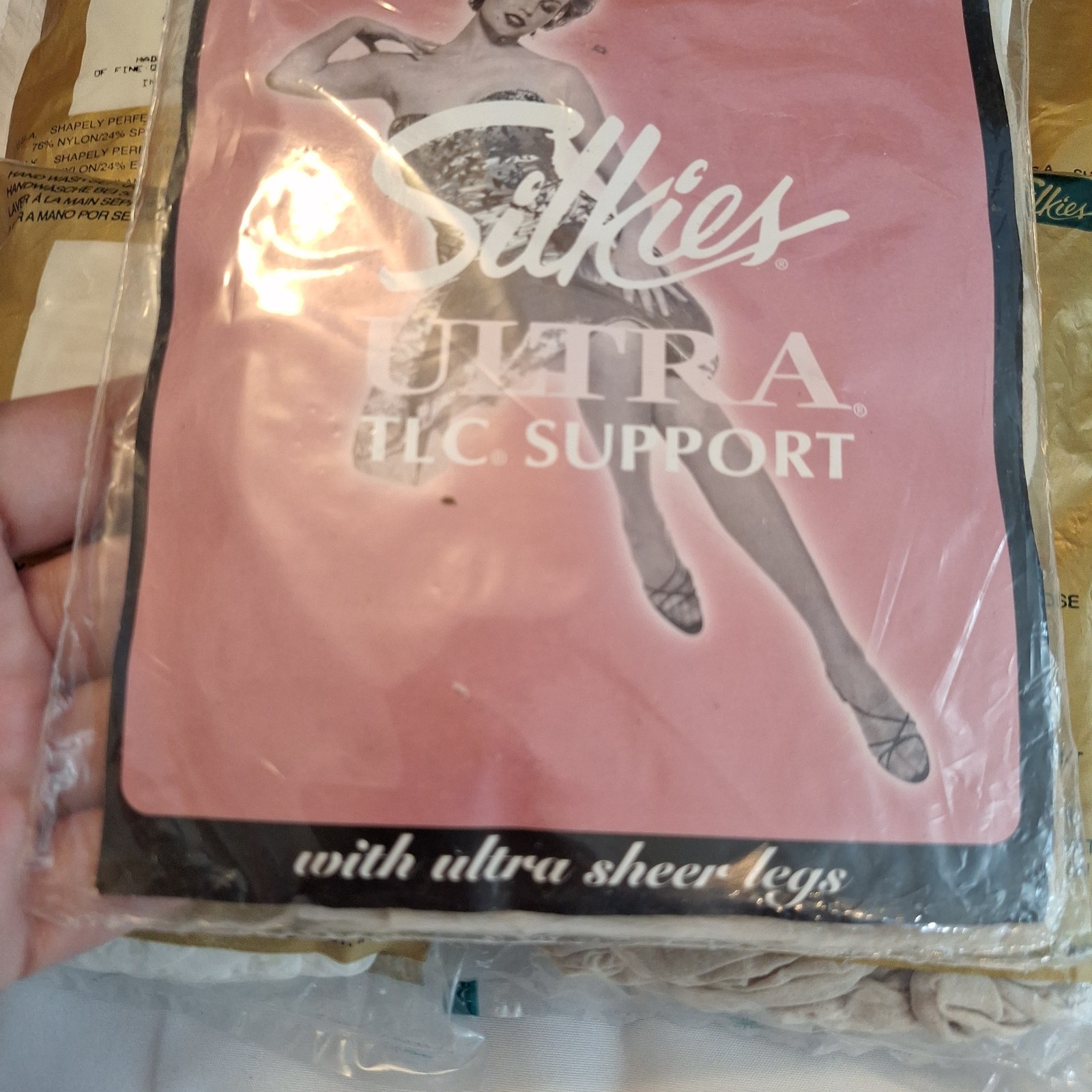 Vintage Silkies Lot Pantyhose White New X Tall