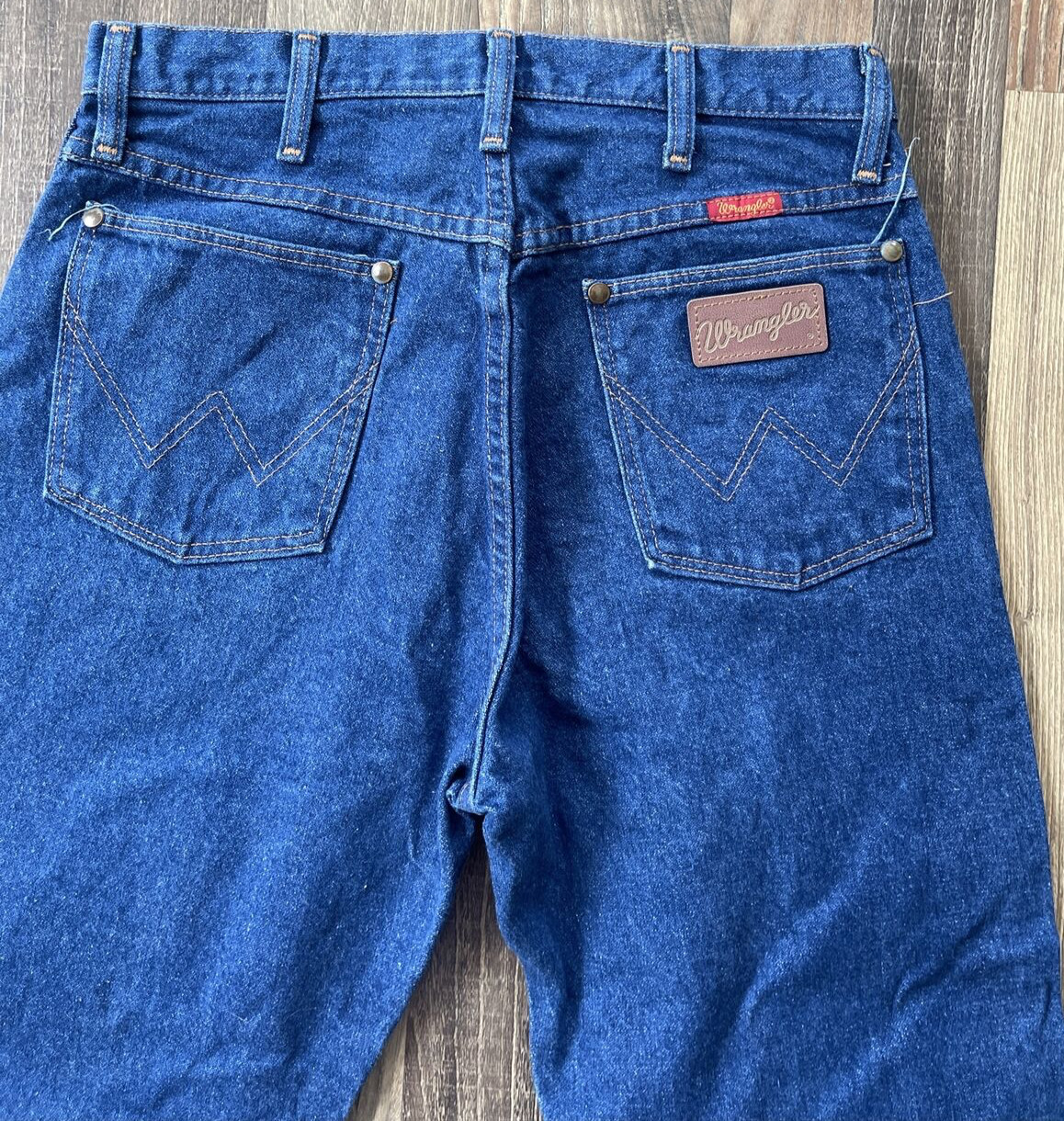 Wrangler Western Jeans Blue Label size 11 x 30 actual (W28 L29) Made in USA