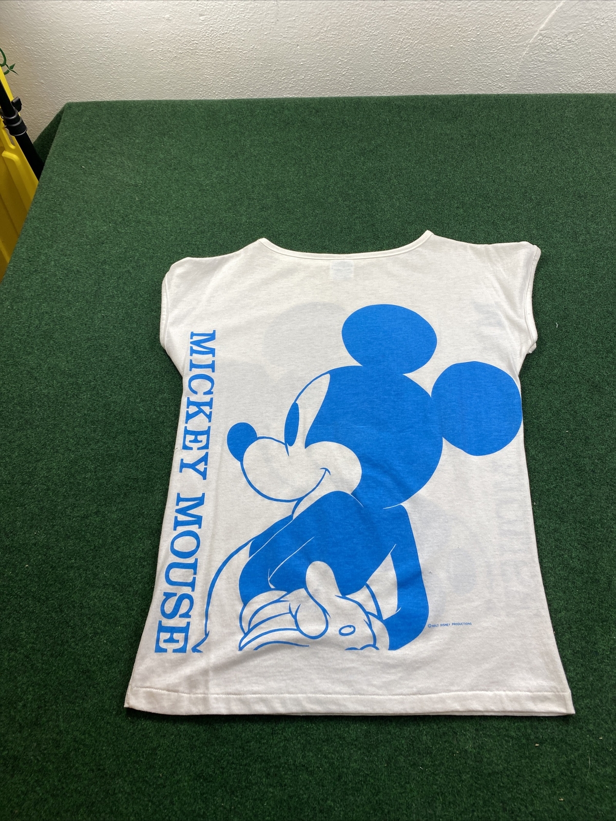 Vintage Mickey Mouse T Shirt Double Sided Walt Disney Productions Sz Small 80s