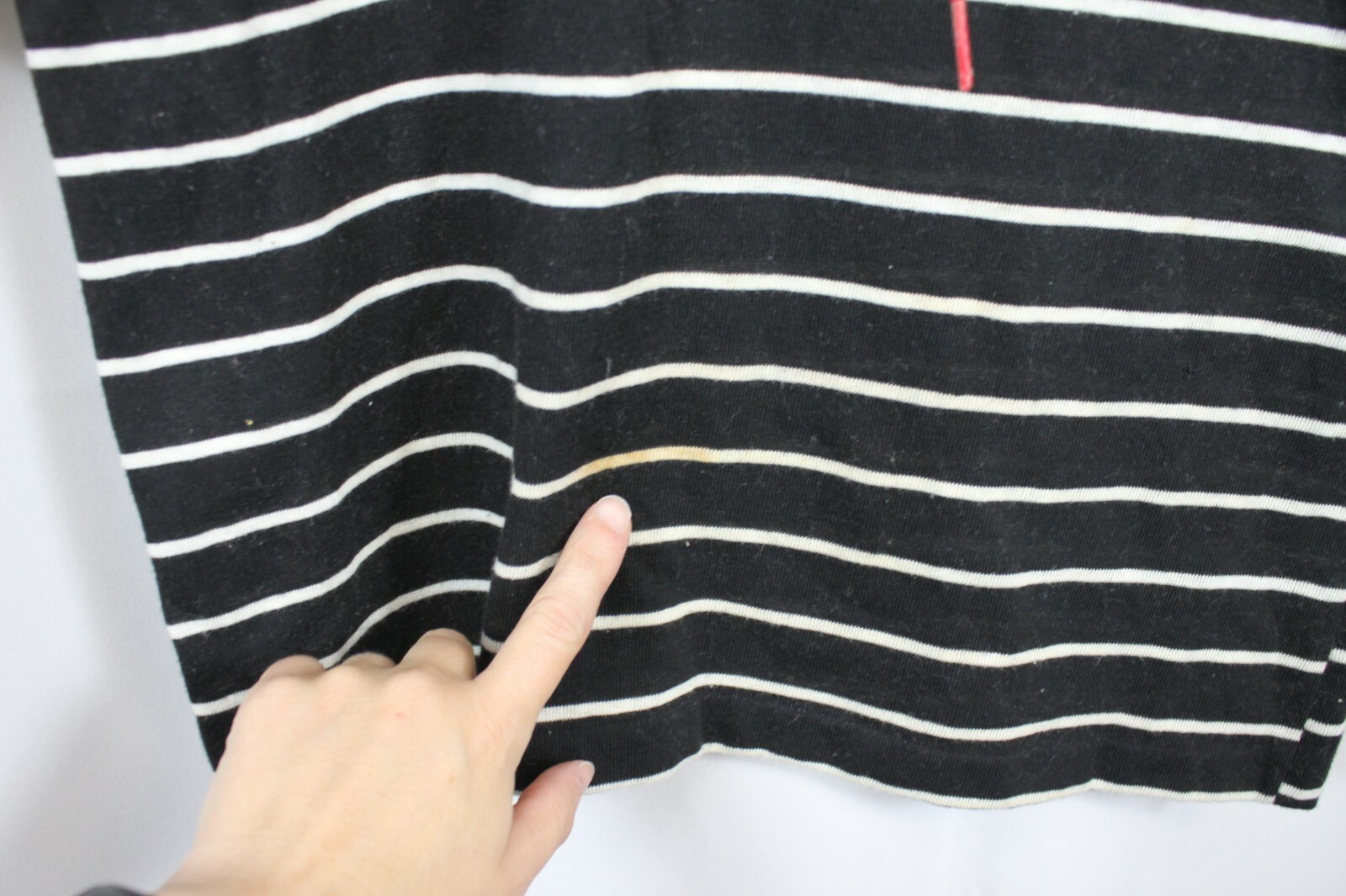 Vtg Knits and Bolts Polo Shirt Top Tie Neck Grommets Stripes 70s 80s Retro Mod M