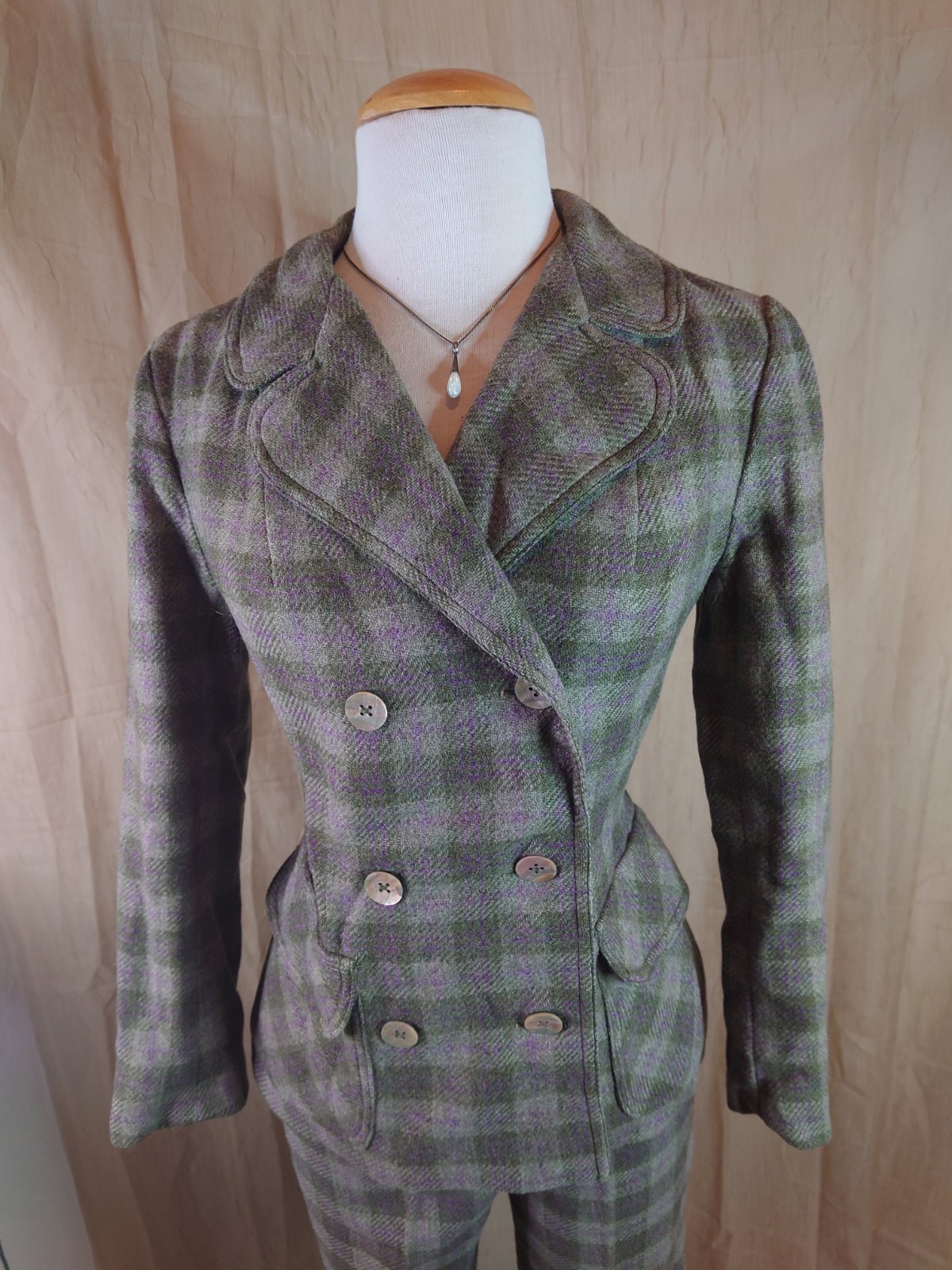 Vintage 1950s Junior House Plaid Women’s Suit 3 Piece