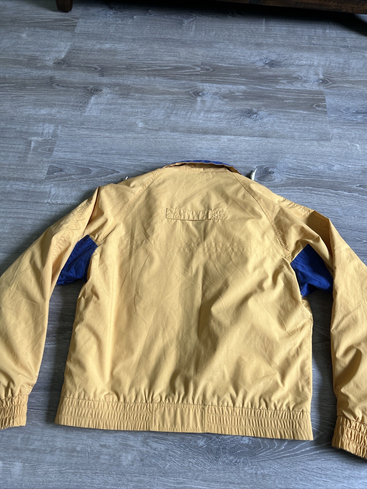 VTG ~ 1980s ~ McGregor Anti-Breeze Yellow & Blue Bomber Style Windbreaker Sz. S