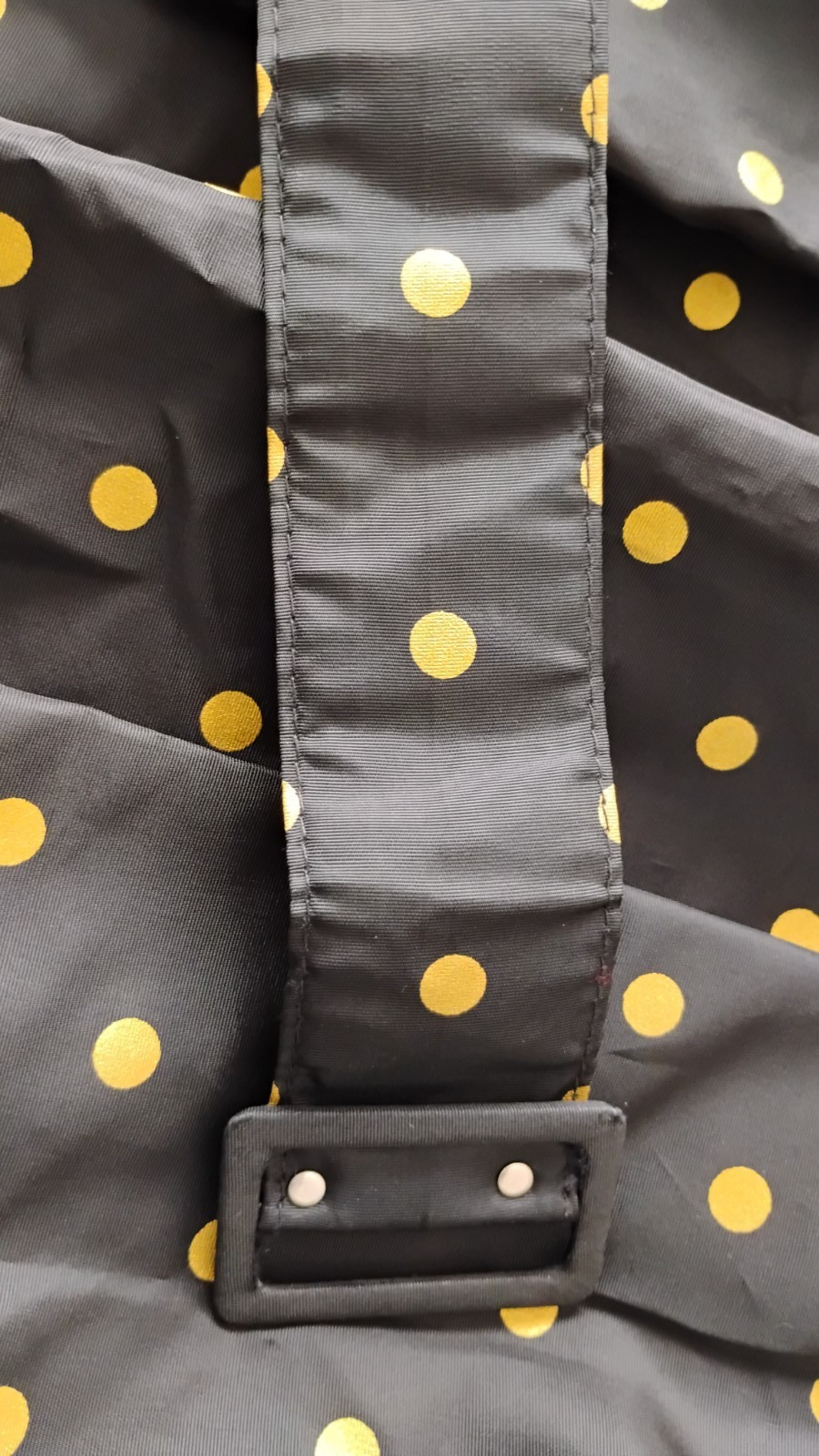 Vtg 80’S does 50’s DRESS Women’s Cocktail Evening Black Gold Polka Dot Retro 6/9