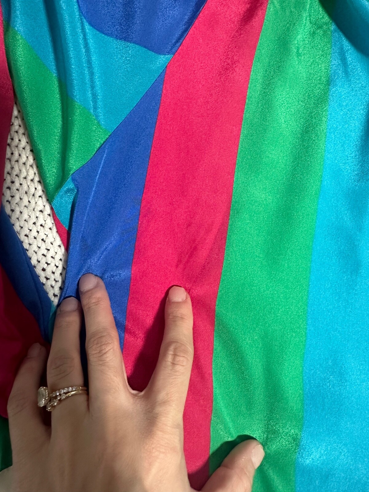 Vintage funky retro striped button up blouse size large