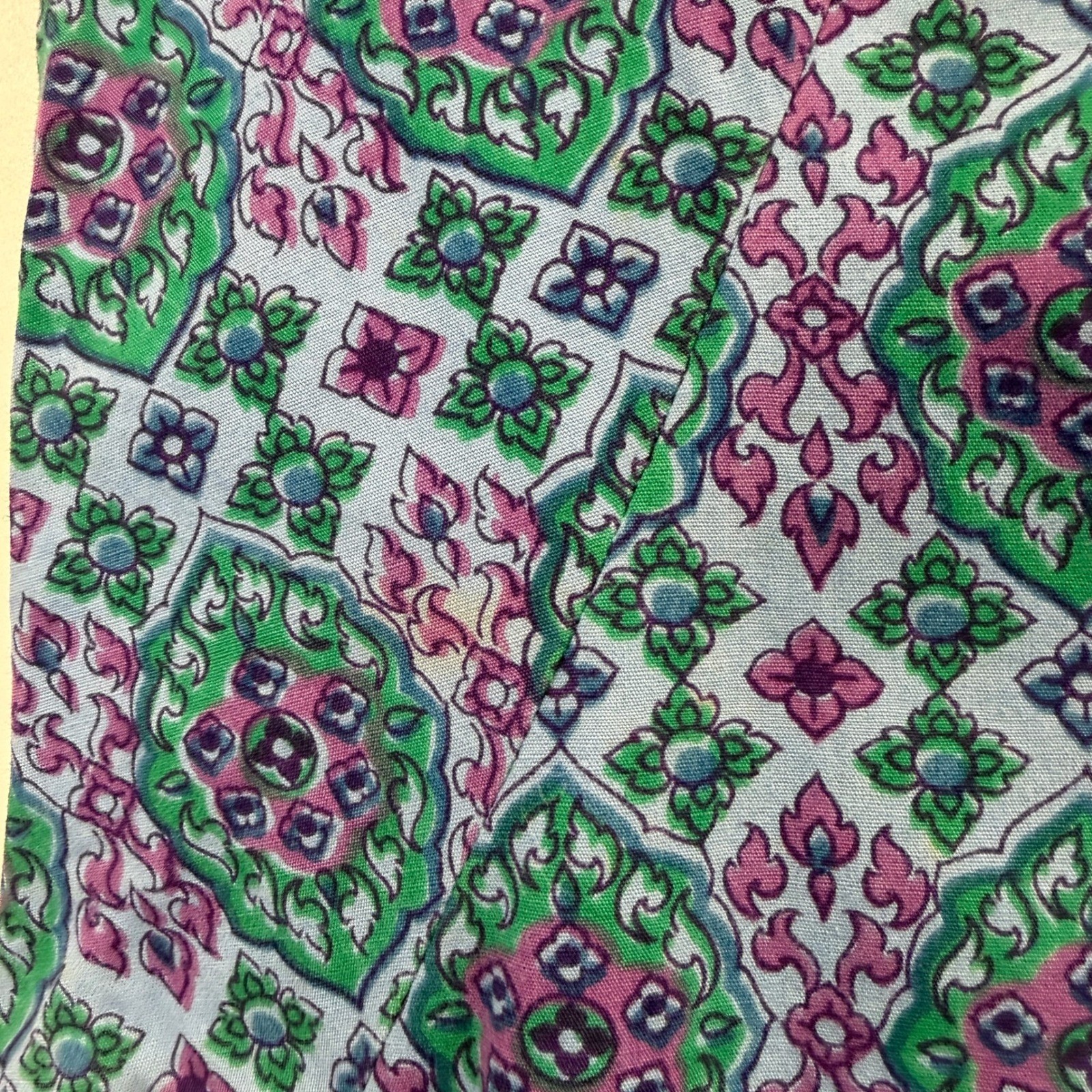 Vintage 60s 70s Cottage Shift House Dress Women Size 12 Boho Hippie Psychedelic