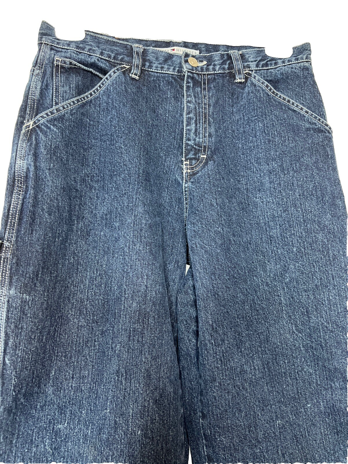 Vintage Tommy Hilfiger Carpenter Jeans Women 31×30 Blue Relaxed Baggy Y2K Tag 10