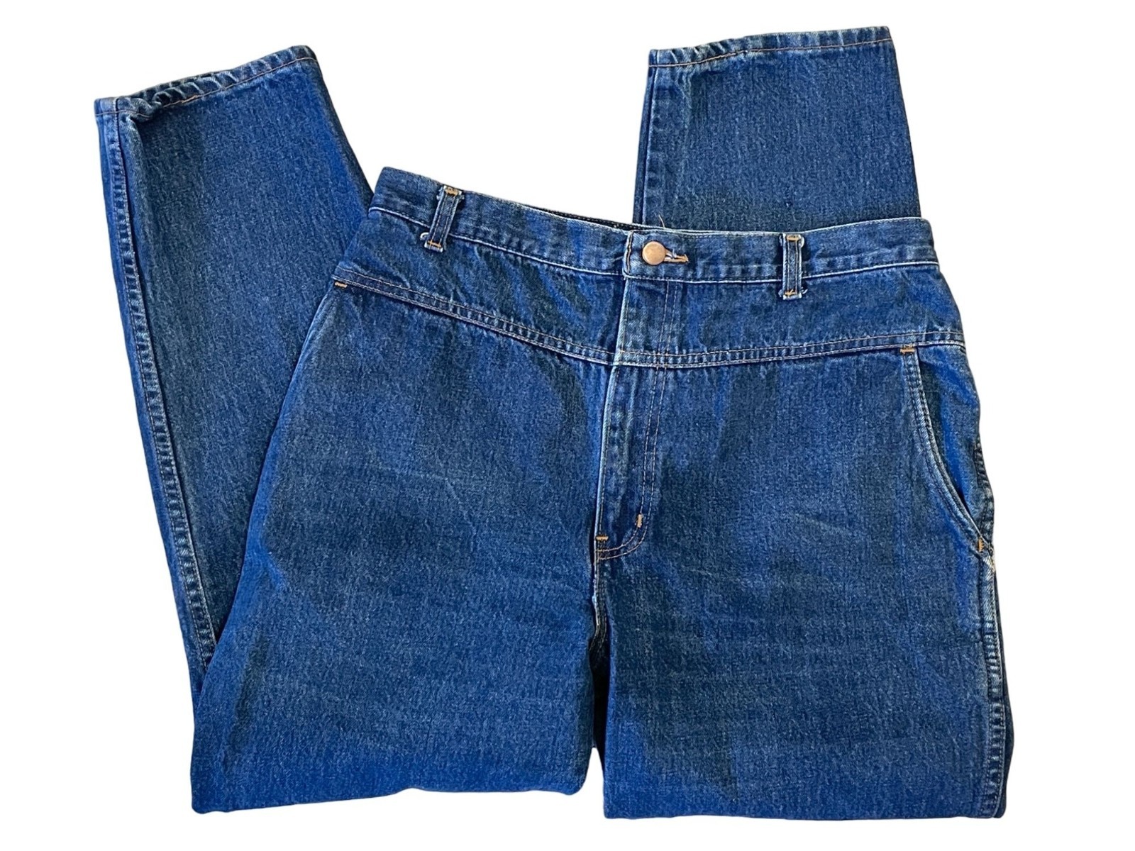VTG 80s 90s Denim Republic Jeans Vintage Taper High Rise drop V-yoke Mom