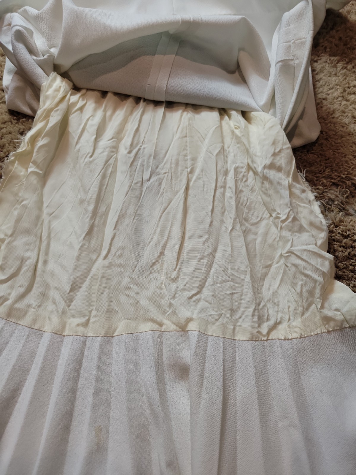 Rare Vtg 1960s Eve Le White Pleated Cheer Mod Tennis Dress