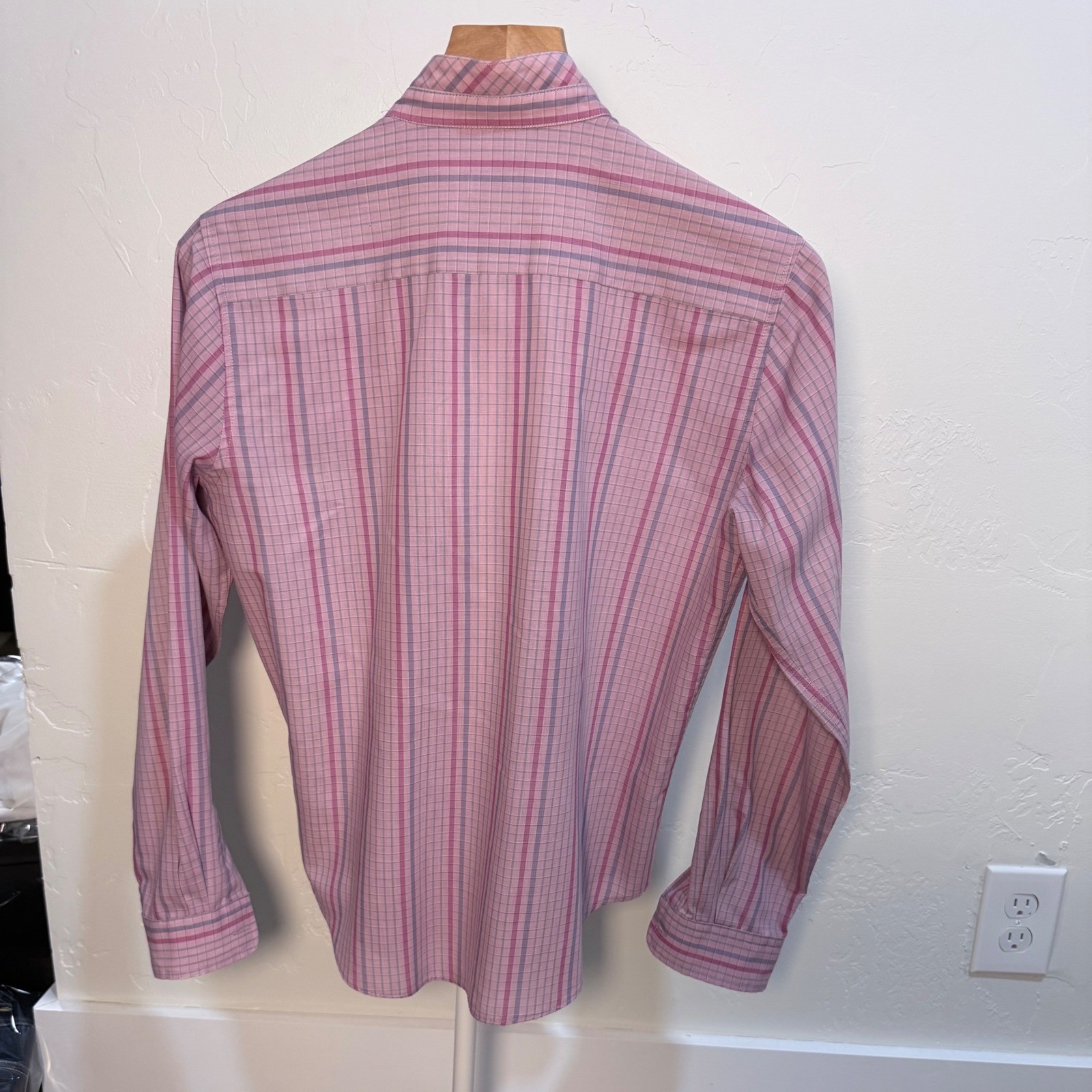 Vintage Peter Ashley Plaid Blouse | Mandarin Collar Academia Teacher Core