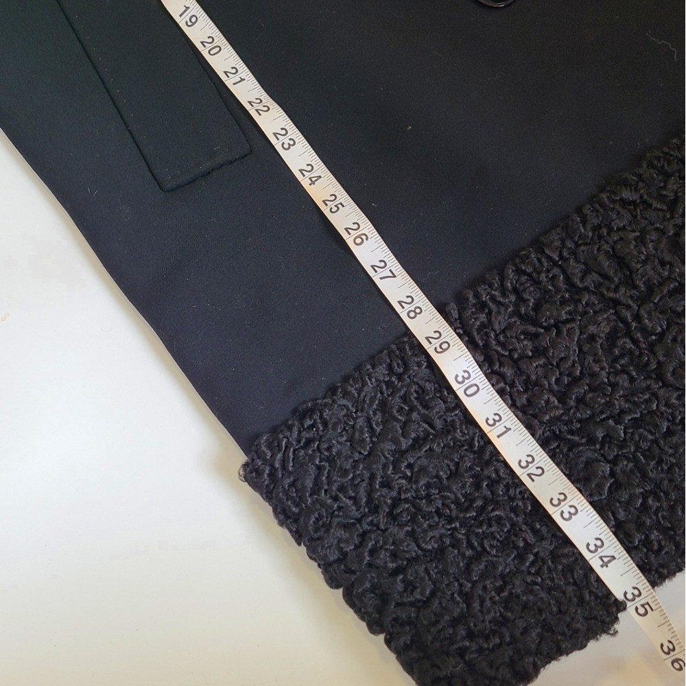 Smith ogren vintage black fleece coat with buttons and pockets size 2X