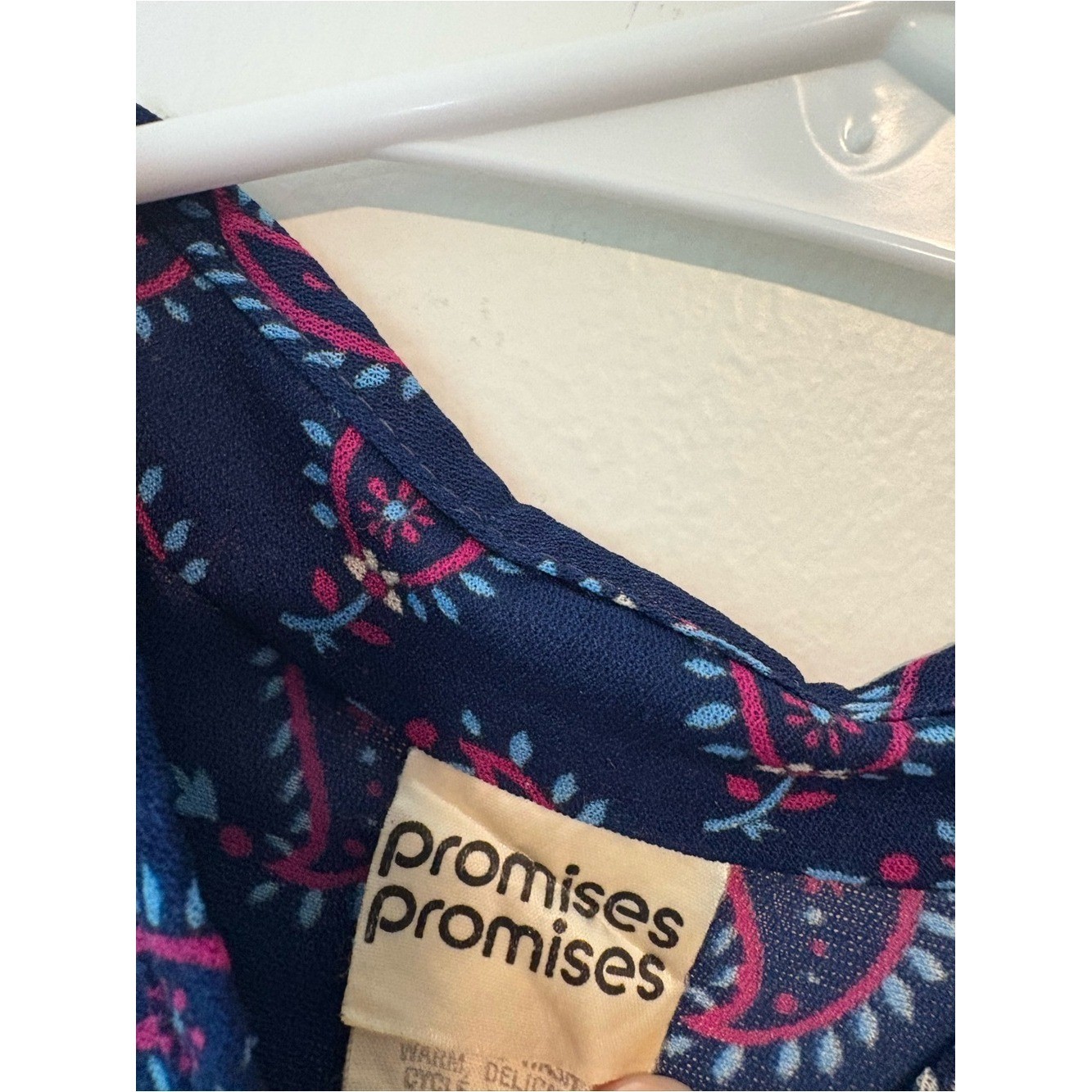 Vintage Paisley Print Midi Dress with Tie Waist by Promises Promises