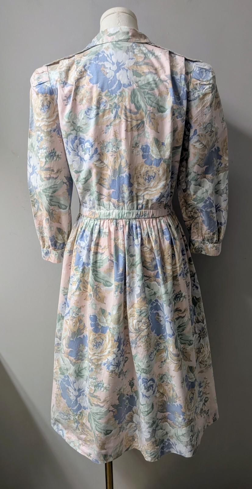 Vintage 80’s Candi Jones Pastel Cottagecore Garden Party Dress S/M