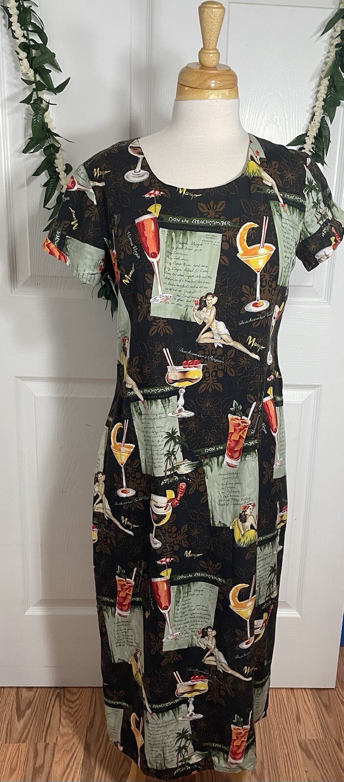 Vintage Mamo Howell Dress – Don Beachcomber Maxi Dress Hawaii Size-6
