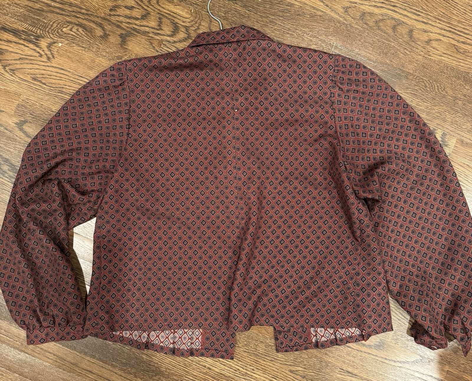 vintage women’s blouse from japan men’s wear tie print size small / medium
