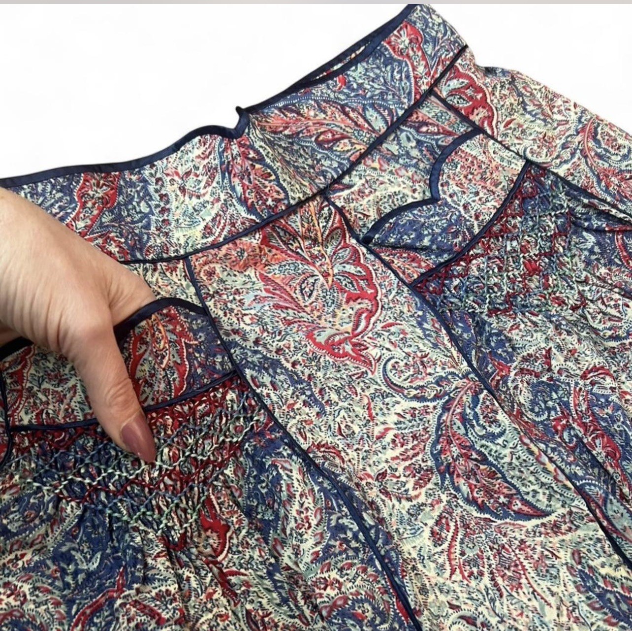 Vintage 70’s Anna Belinda Oxford Skirt~Excellent~size XS