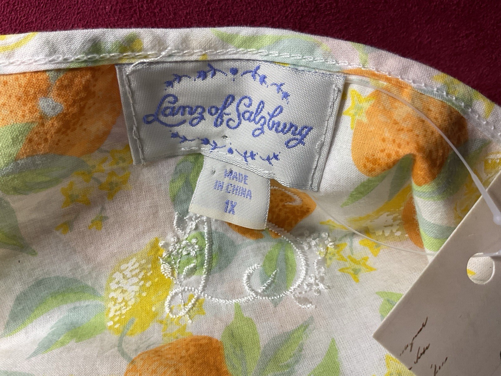Vintage Plus House Dress / Lana of Salzburg Old Store Stock Cotton Eyelet Fabric