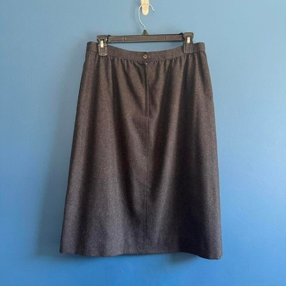 Vintage 1980s Wool Blend Suit Women’s Size Large Gray Stirling Cooper Velvet