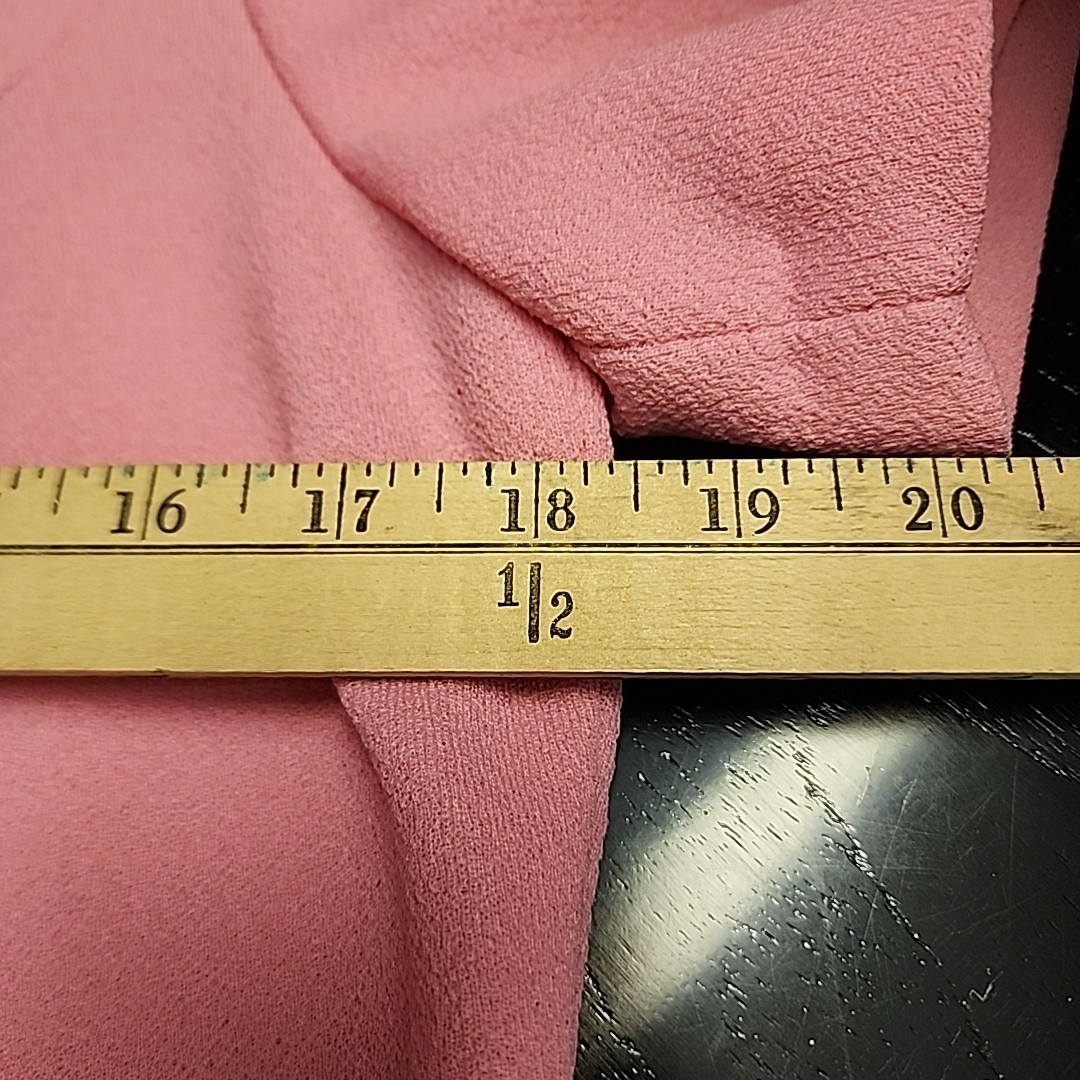 J. Harlan Originals Union Made ILGWU bright Pink Polyester Dress Vintage 1960s
