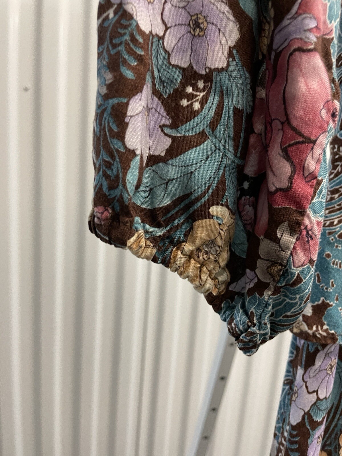 VTG 70s Paper Moon By Yvette Cottagecore Prairie Hippie Floral Dress Size Small