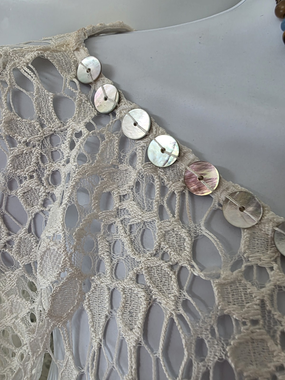 Vintage Ruby Rd Ivory Lace Blouse Boho Romantic Y2K Size PL New