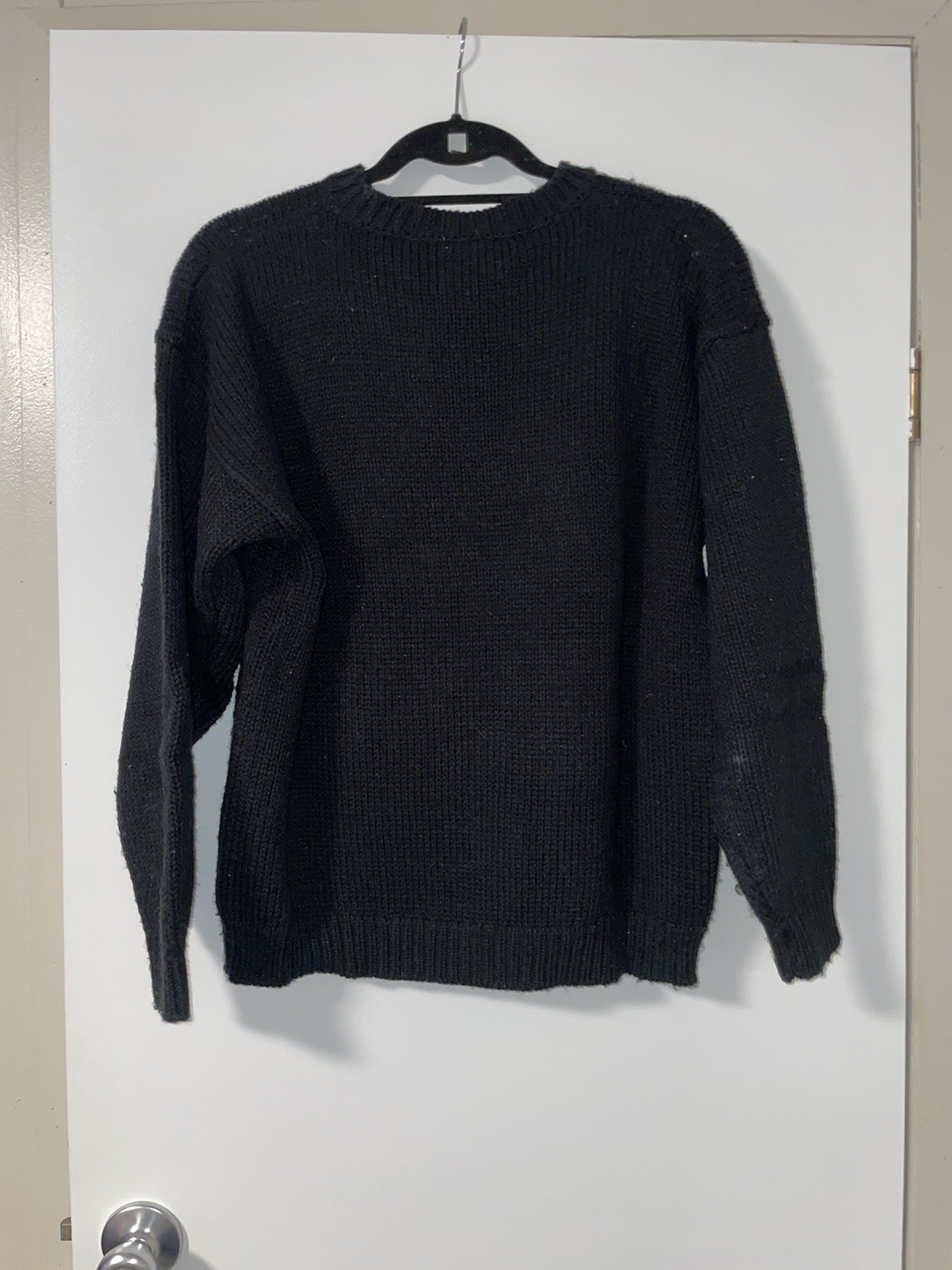 Vtg JJ. Fargo Scotty terrier dog sweater Black Size Medium Wool Blend