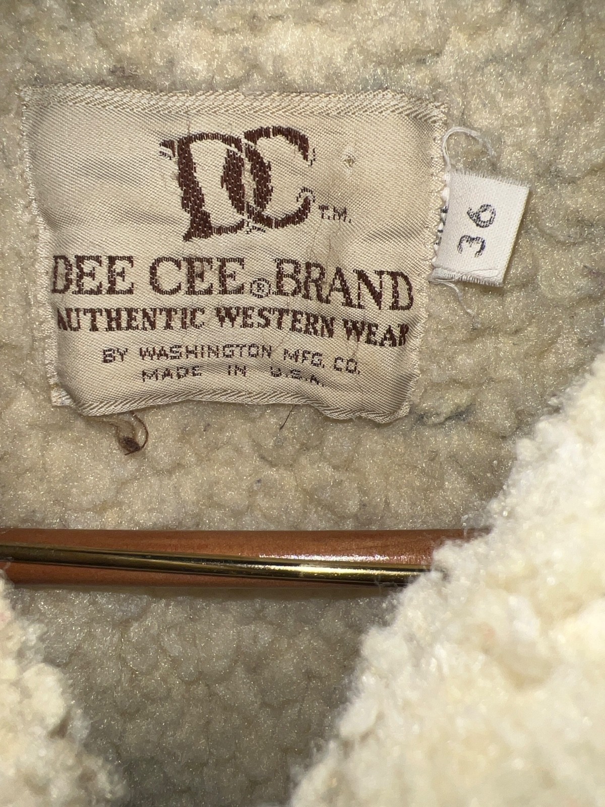 VTG DEE CEE Women ‘s 70’s Authentic Denim Sherpa Lined Trucker Jacket Size 36