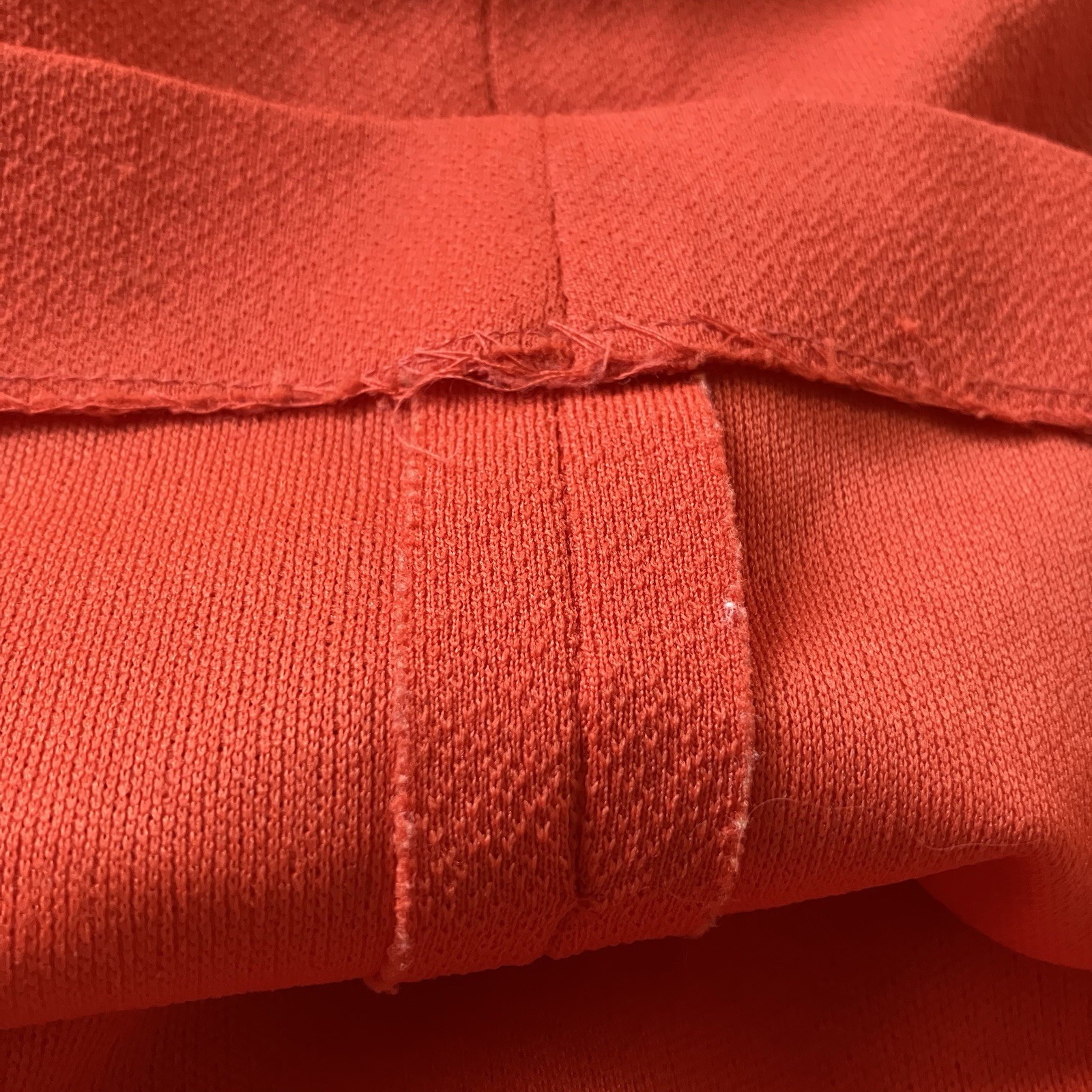 Vtg 60’s Short Red Dress Puff Sleeve Gathered Bodice Back Zipper sz s/m