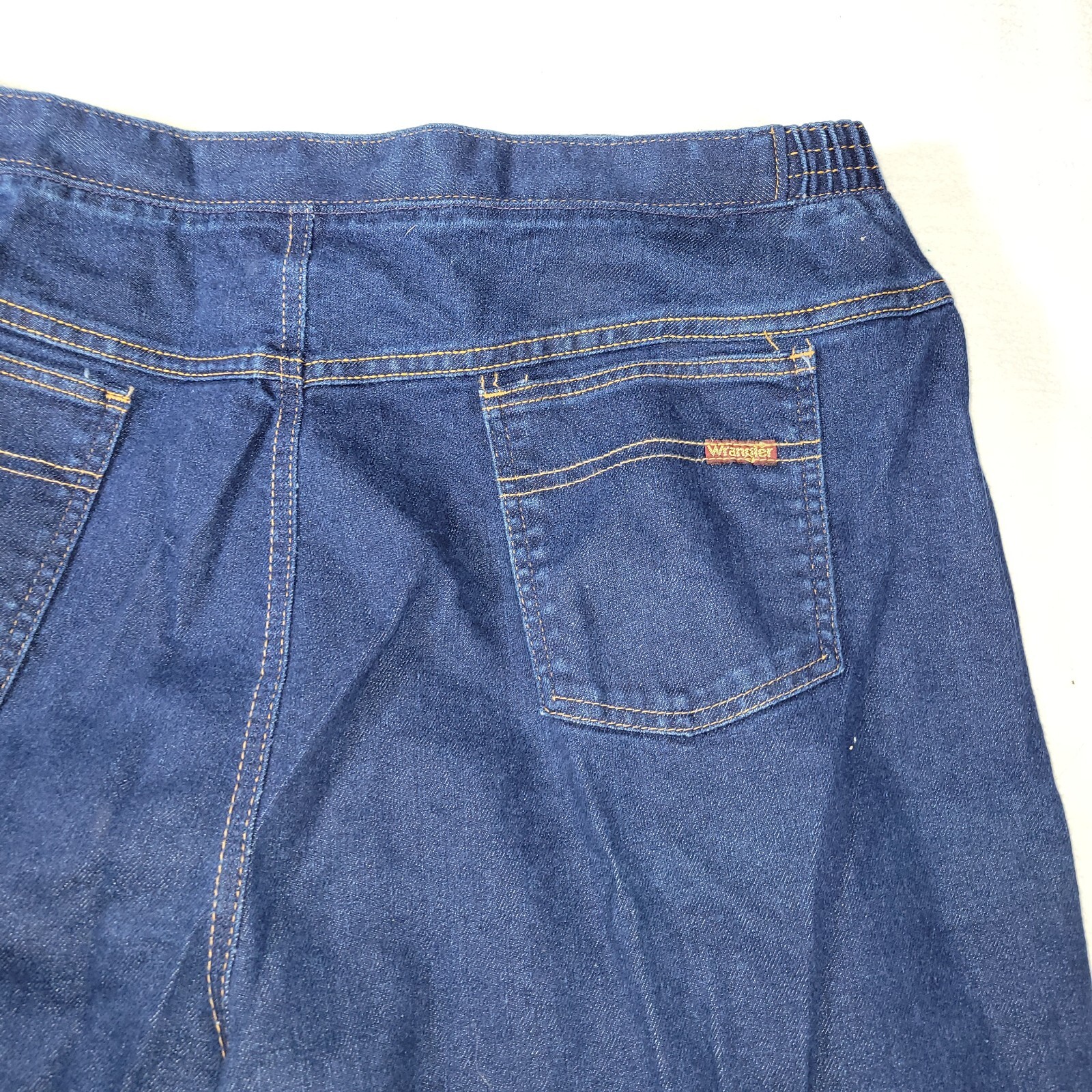 Wrangler Jeans Women Size 44 Blue Denim Straight Leg Plus Size W0715NV Workwear