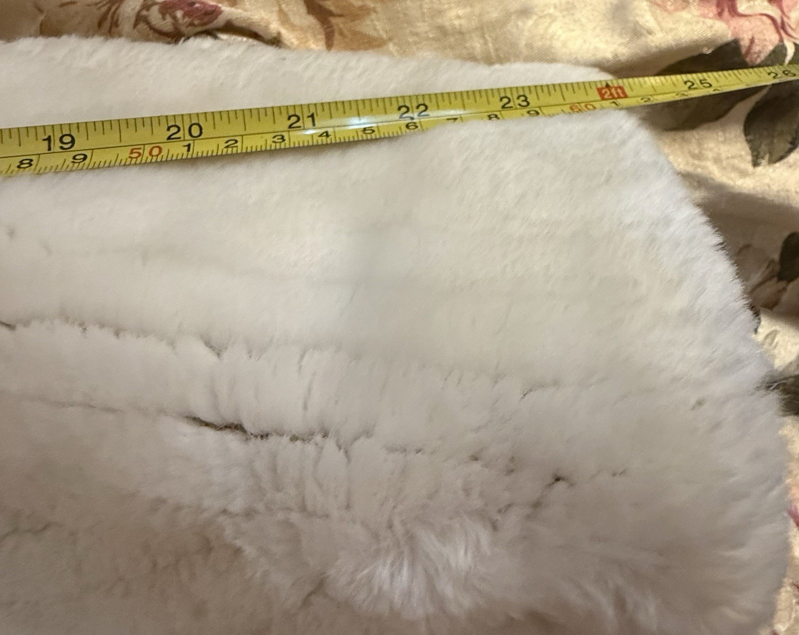 Vintage Jacques Saint Laurent Genelle Ivory Faux Fur Coat Jacket Size L/XL