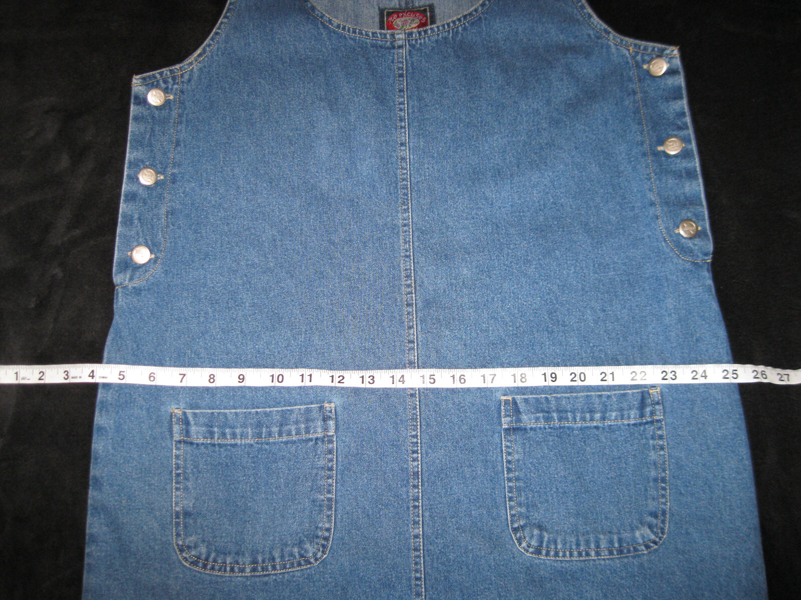 Vintage 90’s/Y2K New NO EXCUSES ORIGINAL Denim dress Size M Nice! Rare!